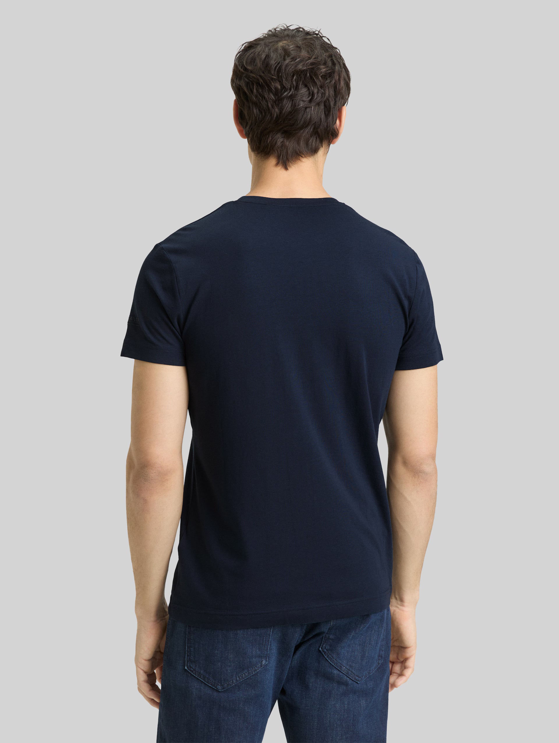 TOM TAILOR - Men fitted mercericed t-shirt - 1052677