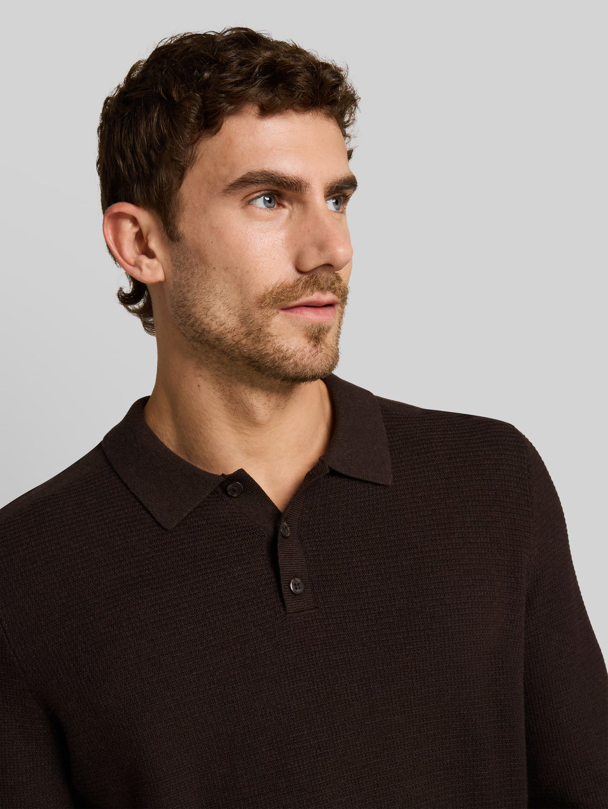 TOM TAILOR - Knitted jumper with polo collar - 1052207