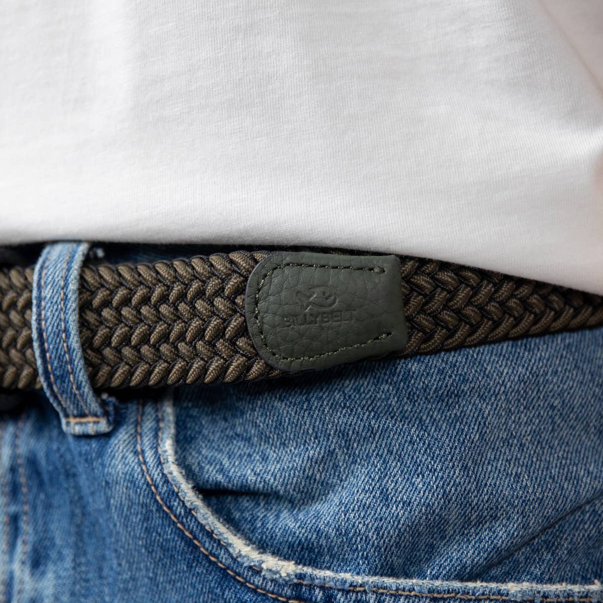 Elastic Braided Belt - Sherwood