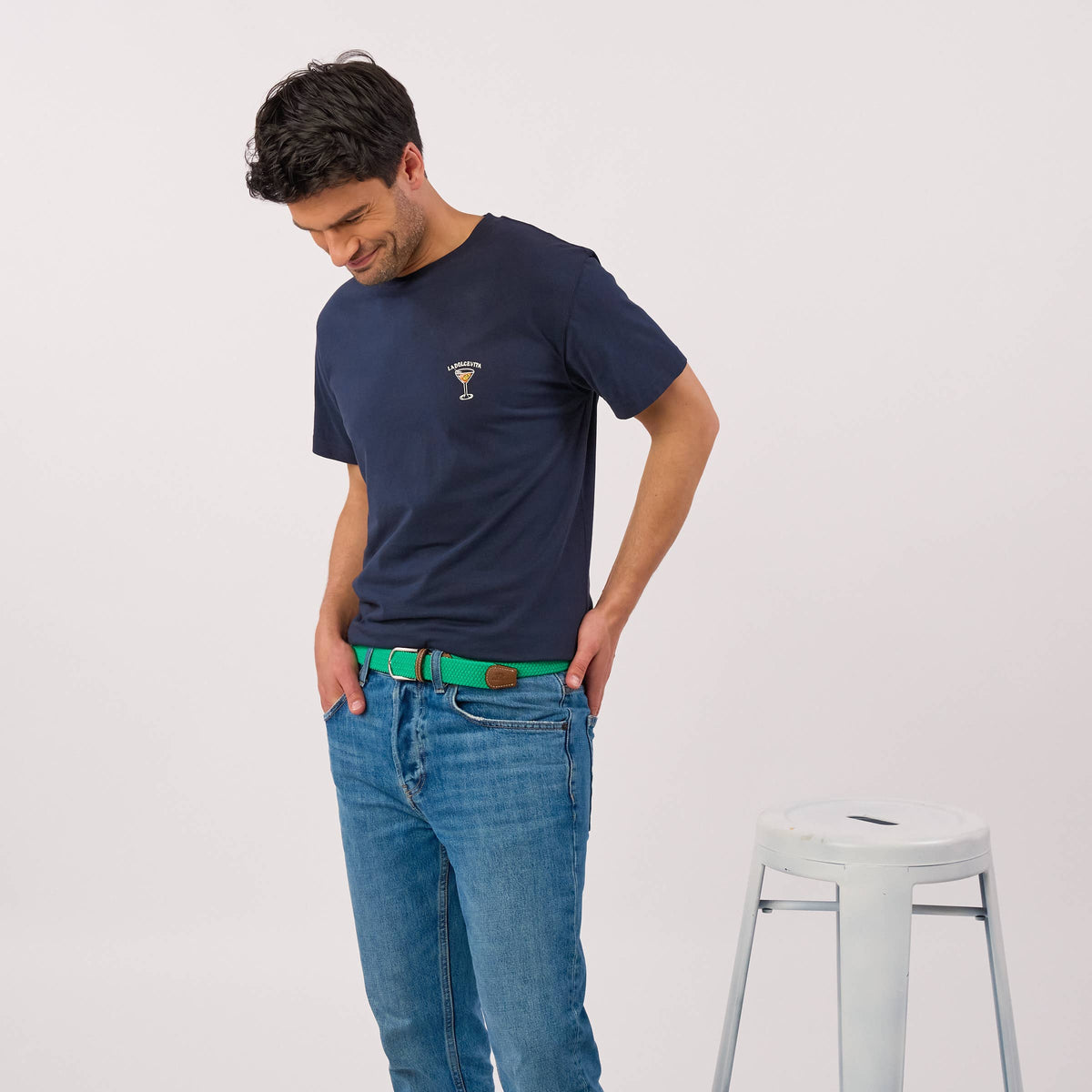 Elastic Braided Belt Golf Green