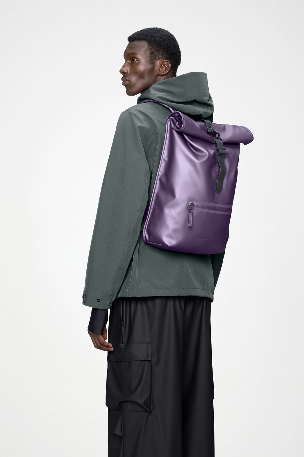 RAINS ROLLTOP Rucksack W3 - Boutique Bubbles