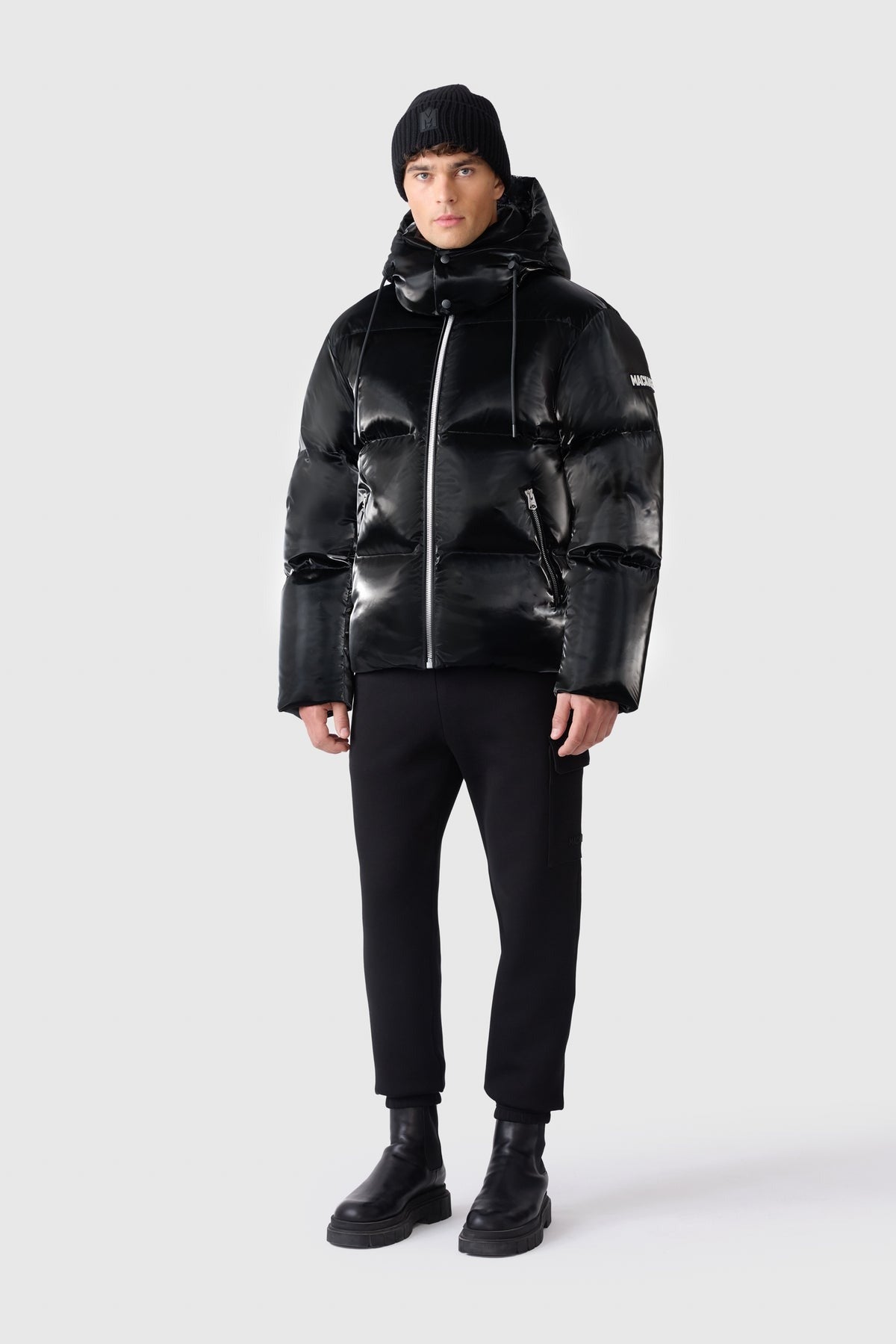 MACKAGE KENT-GLO - High-Gloss Hooded Down Jacket - Boutique Bubbles