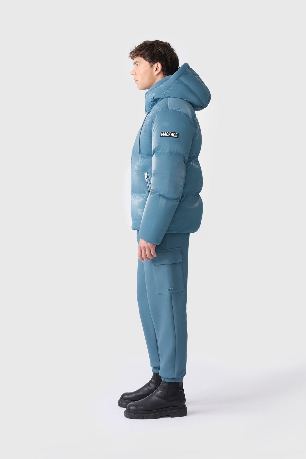 MACKAGE KENT-GLO - High-Gloss Hooded Down Jacket - Boutique Bubbles