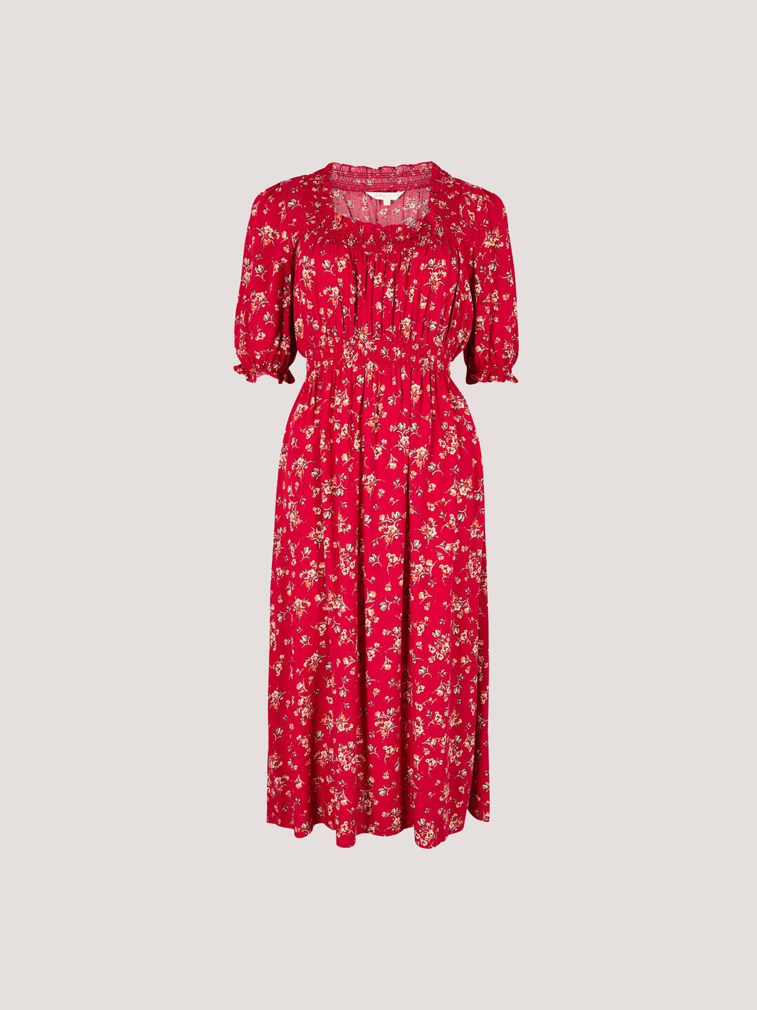 APRICOT - Ditsy Floral Milkmaid Midi Dress - 950146 - Boutique Bubbles