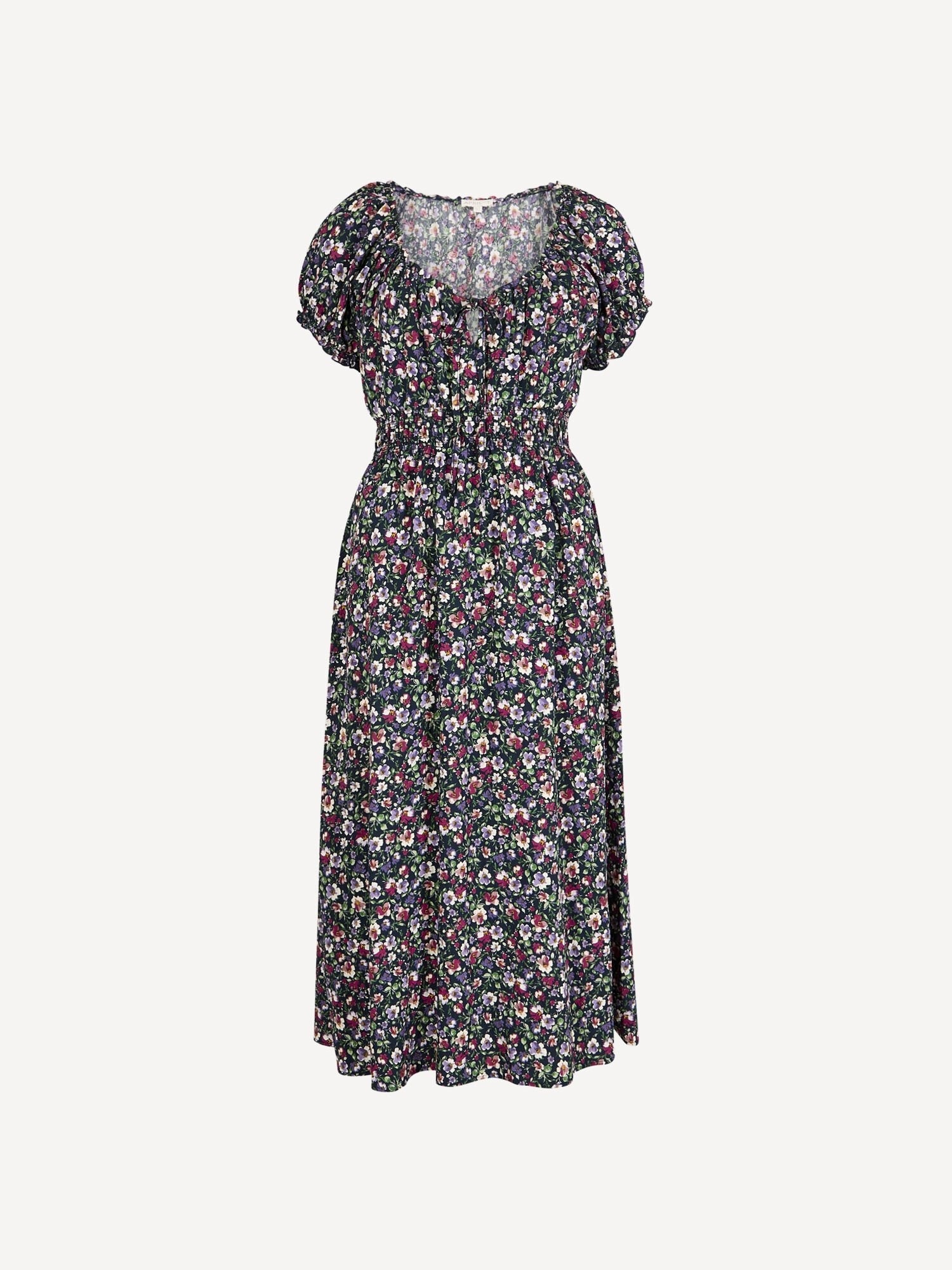 APRICOT - Ditsy Floral Milkmaid Midi Dress - X168293 - Boutique Bubbles