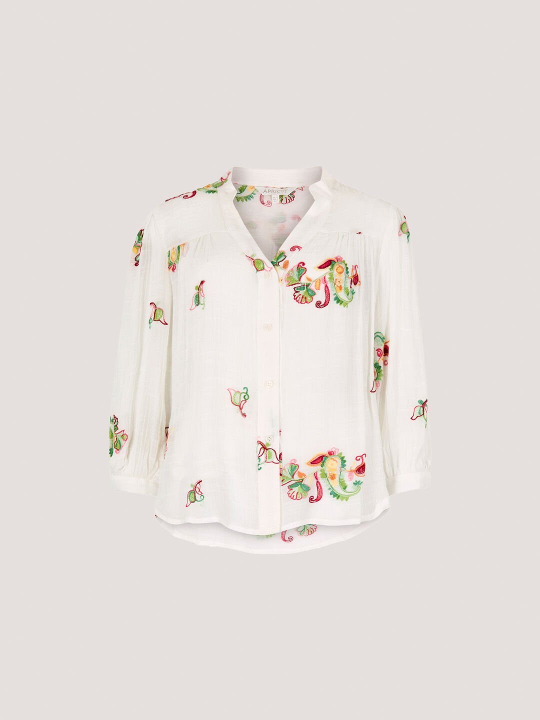 APRICOT - Floral Paisley Embroidered Blouse - 937093 - Boutique Bubbles