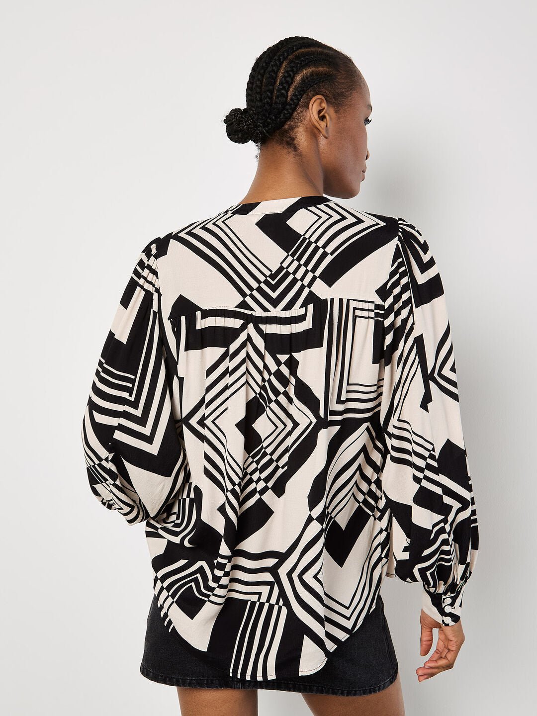 APRICOT - Geo Squares Shirt - 934061 - Boutique Bubbles