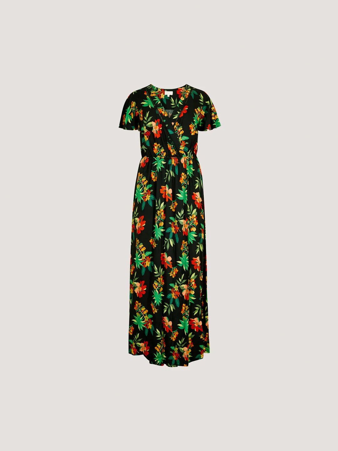 APRICOT - Graphic Tropical Wrap Dress - 964327 - Boutique Bubbles