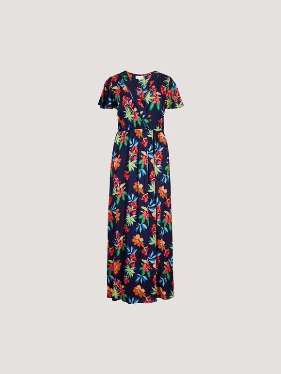APRICOT - Graphic Tropical Wrap Dress - 965164 - Boutique Bubbles