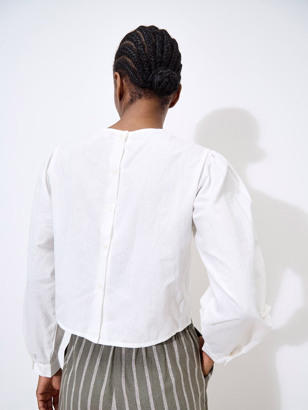 APRICOT - Lace Embroidered Cotton Top - 937451 - Boutique Bubbles