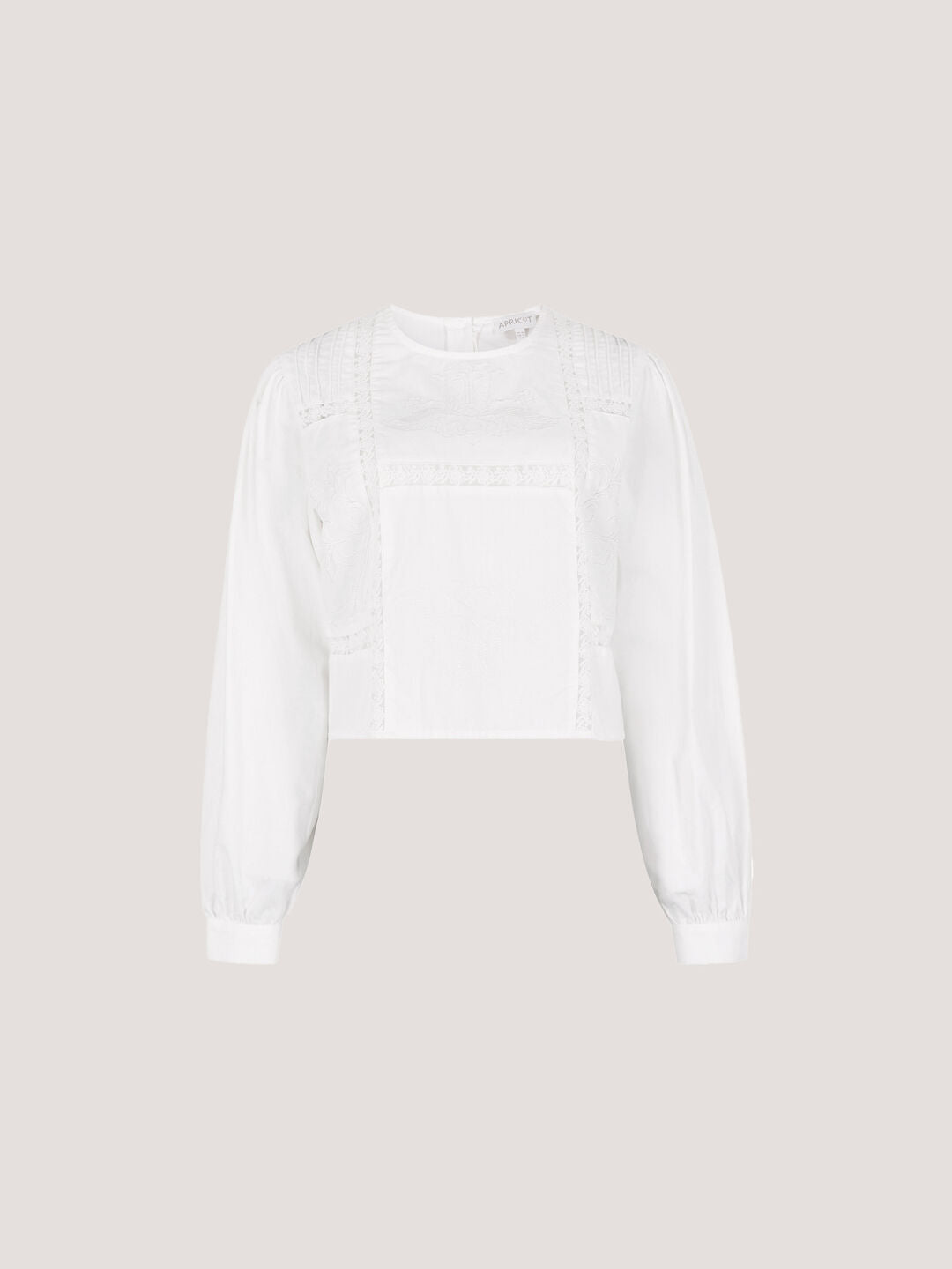 APRICOT - Lace Embroidered Cotton Top - 937451 - Boutique Bubbles