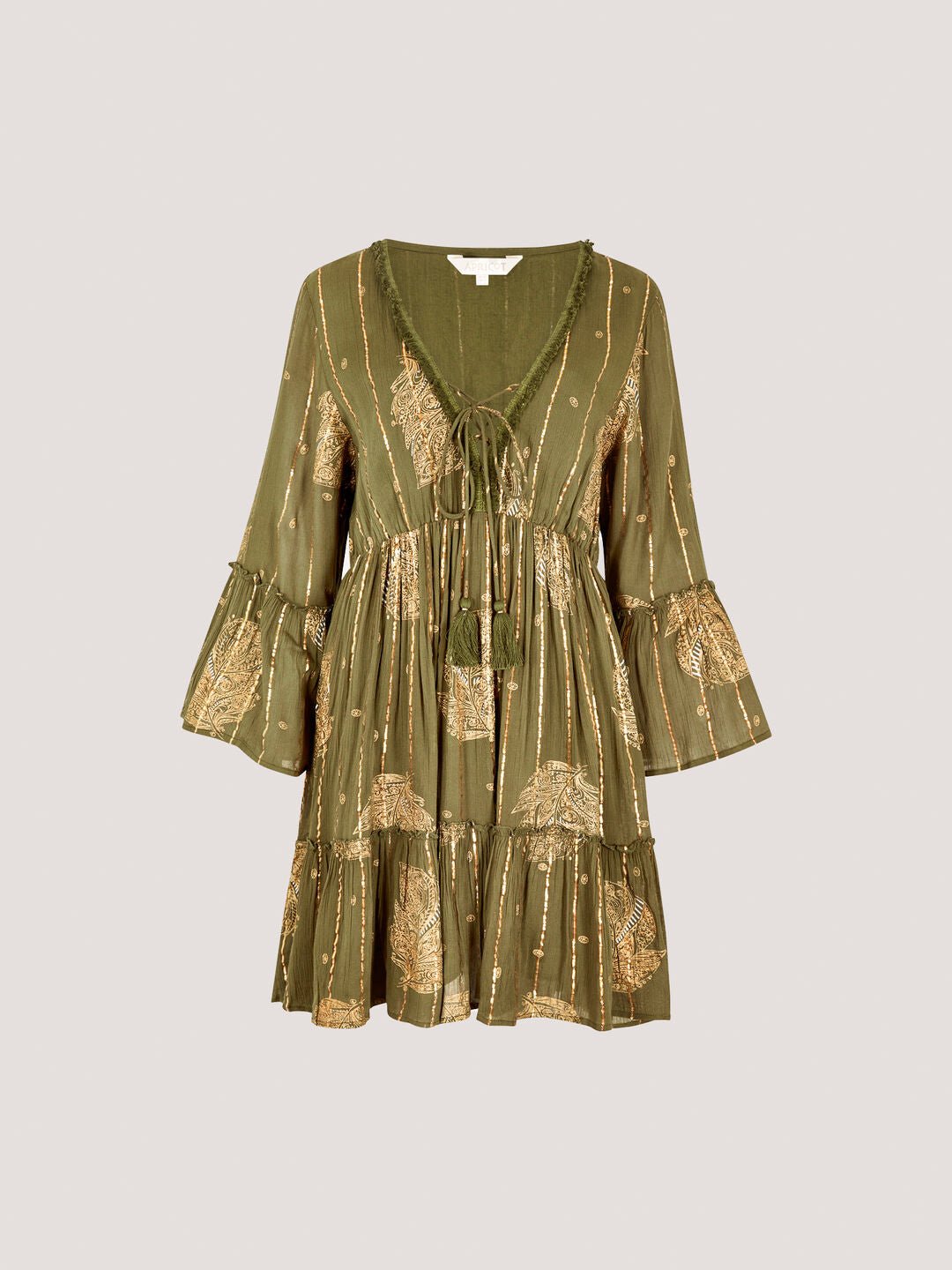 APRICOT - Paisley Shimmer Mini Dress - 955820 - Boutique Bubbles