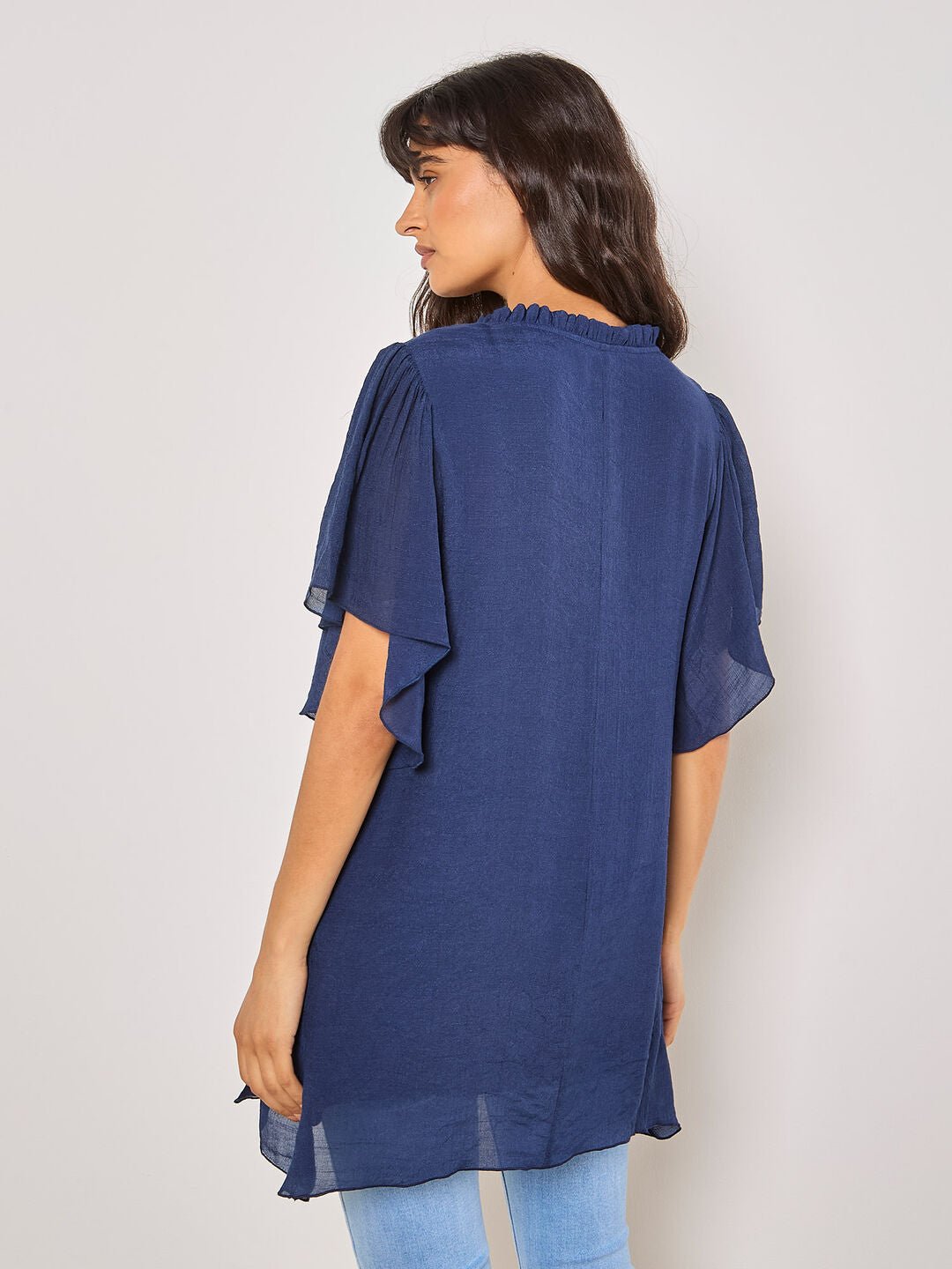 APRICOT - Ruffle Tiered Tunic Top - 968578 - Boutique Bubbles