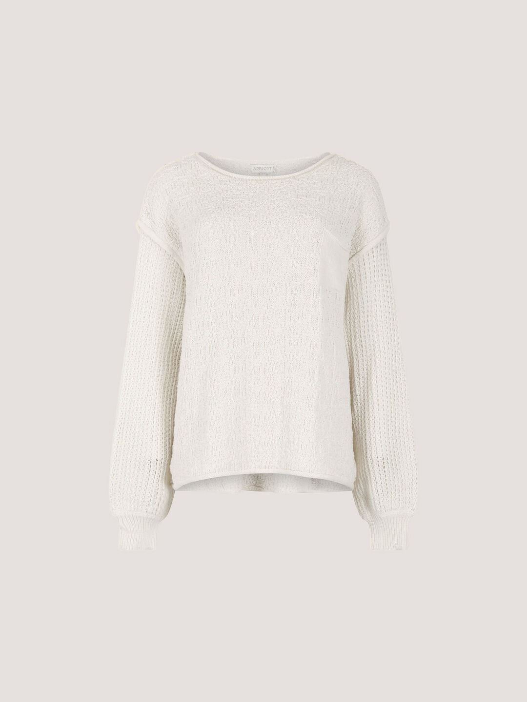 APRICOT - Textured Knit Oversized Jumper - 936843 - Boutique Bubbles