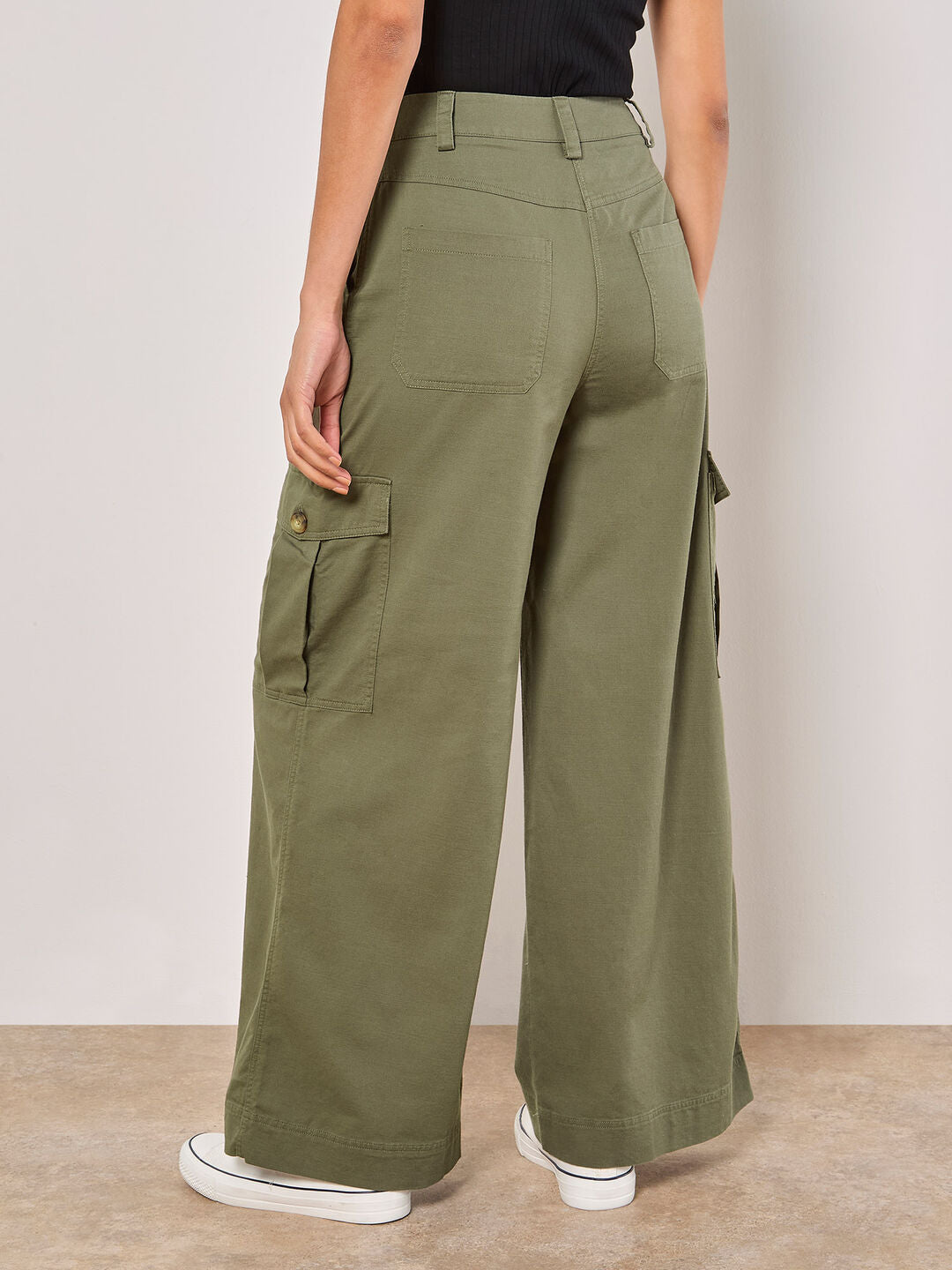 APRICOT - Wide Leg Chino Trousers - 956735 - Boutique Bubbles