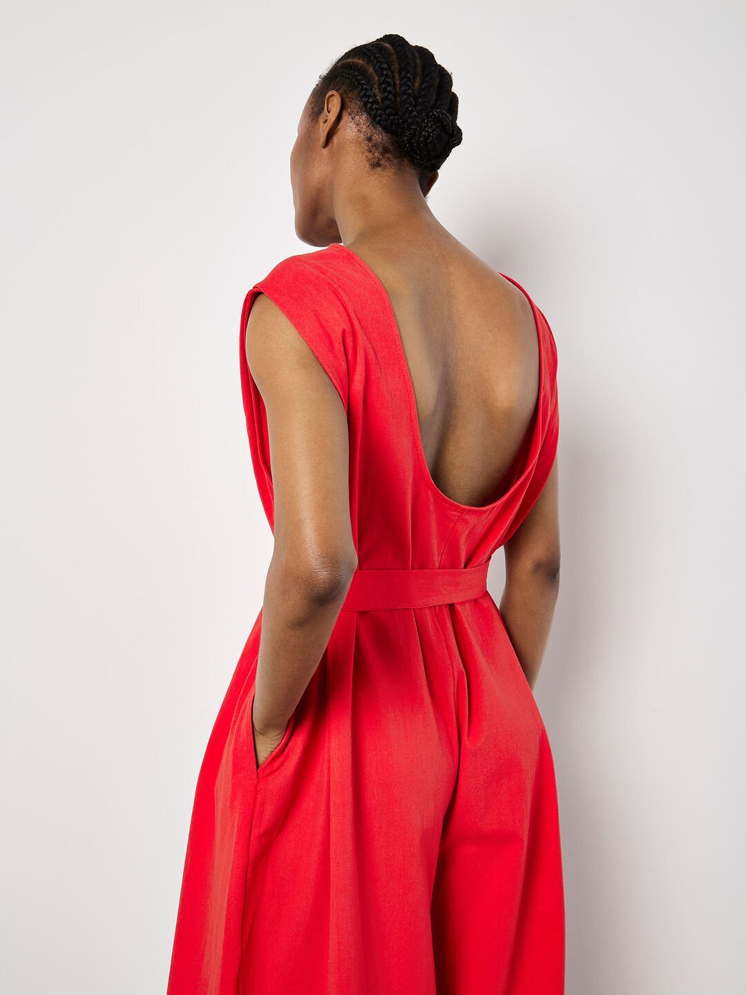 APRICOT - Wide Leg Cotton Jumpsuit - 945173 - Boutique Bubbles