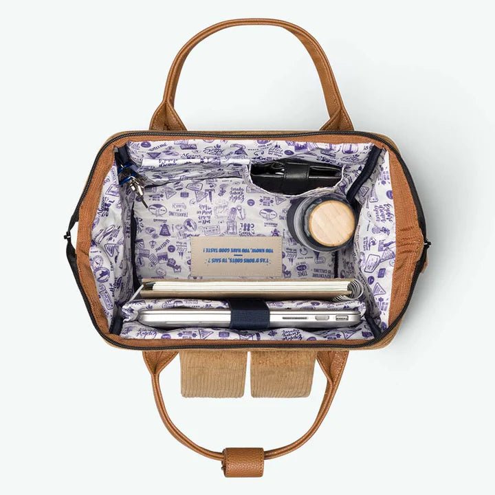 CABAÏA - Backpack Adventurer Medium - Recycled Velvet - Boutique Bubbles