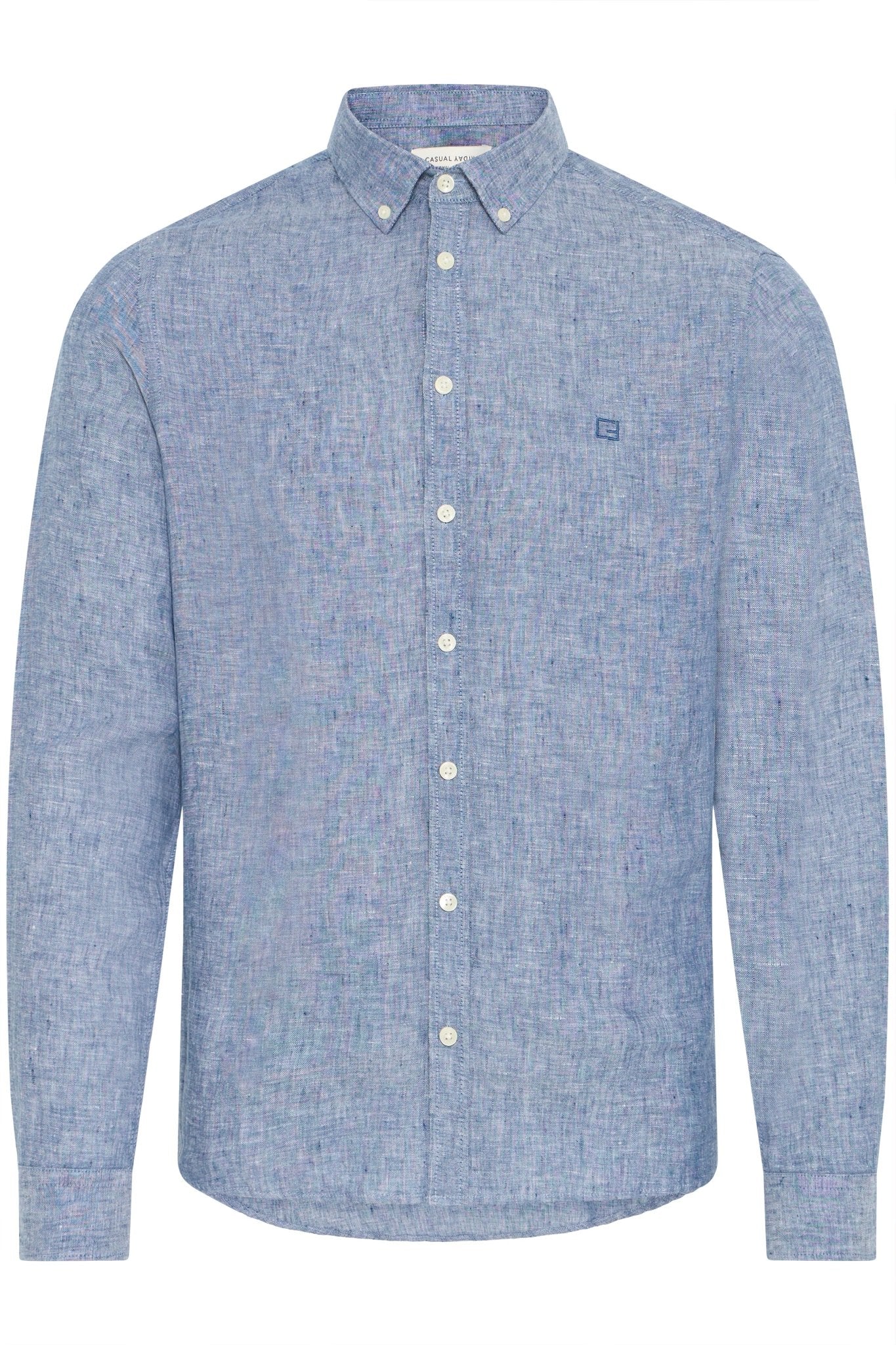 CASUAL FRIDAY - Anton BD LS linen shirt - 20504348 - Boutique Bubbles