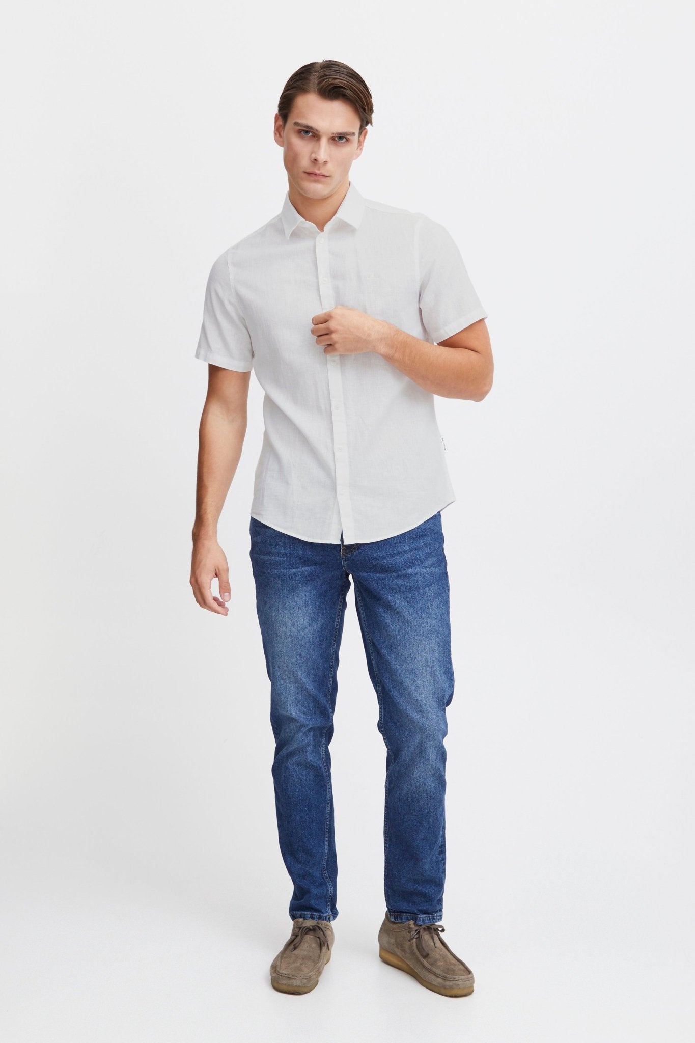 CASUAL FRIDAY - CFAKSEL SS linen mix shirt - 20503886 - Boutique Bubbles