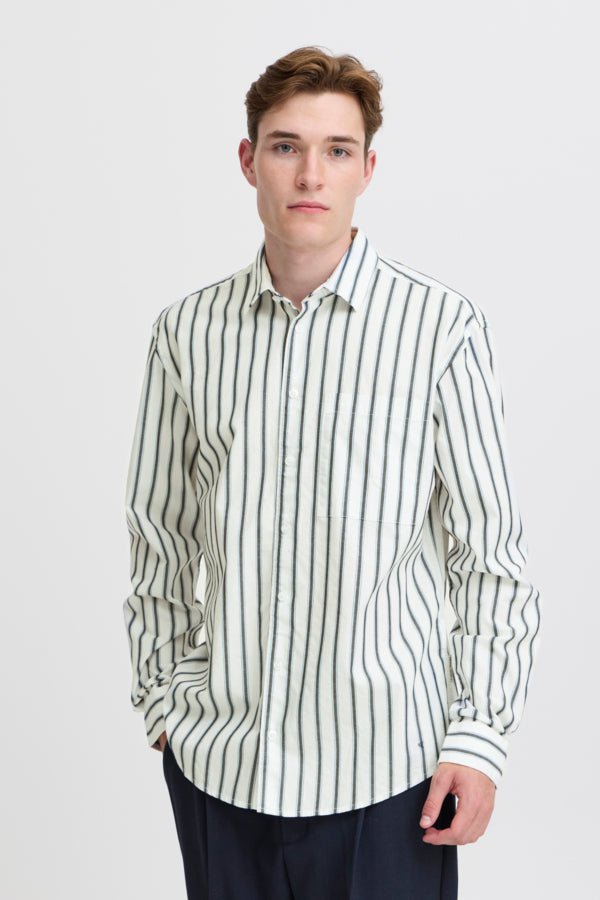 CASUAL FRIDAY - CFALVIN LS Dobby Striped Shirt - 20505289 - Boutique Bubbles