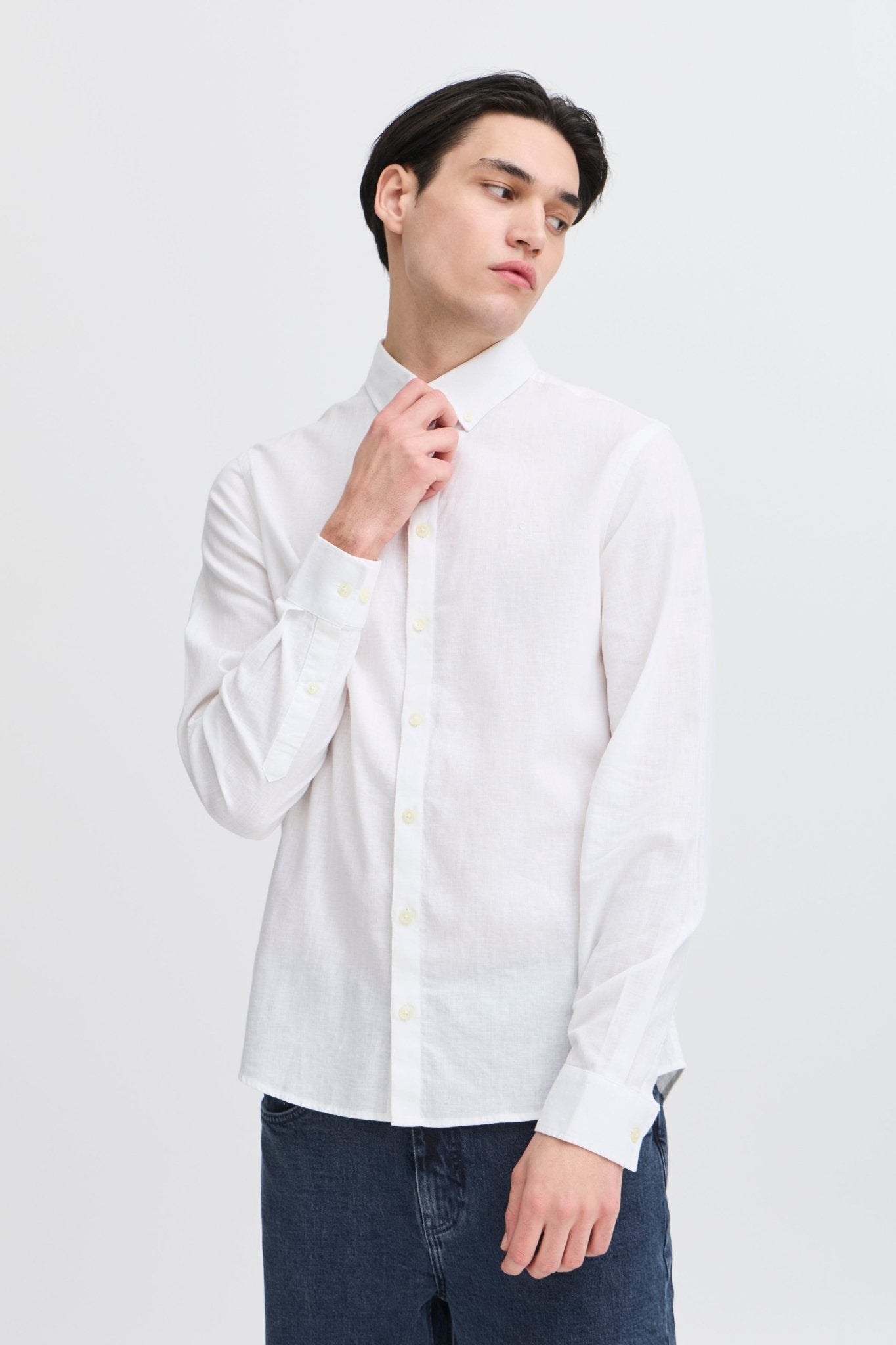 CASUAL FRIDAY - CFANTON 0053 BD LS linen mix shirt - 20504577 - Boutique Bubbles