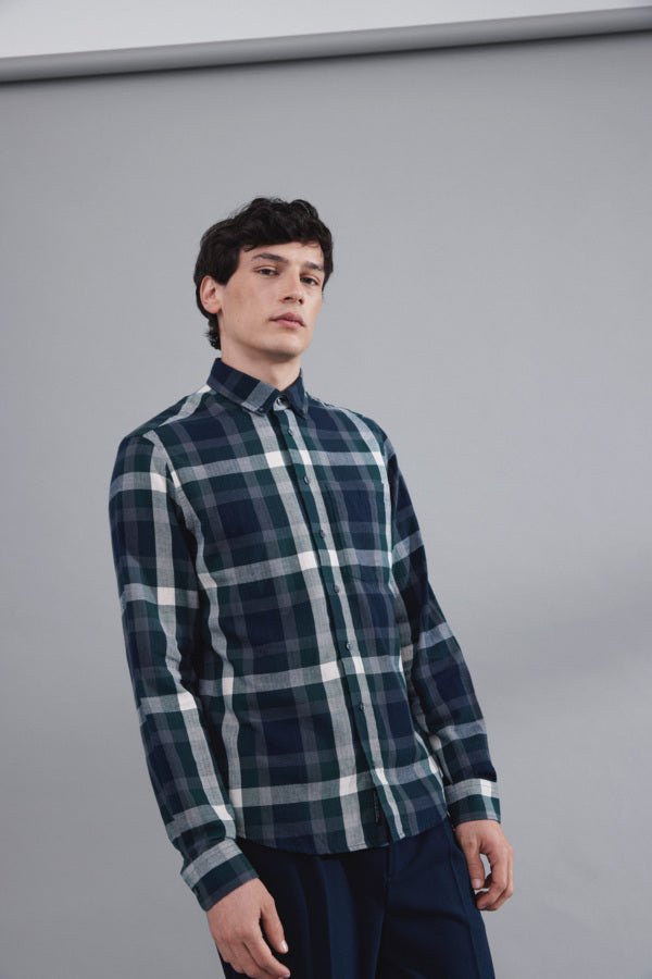 CASUAL FRIDAY - CFANTON LS Herringbone Checked Shirt - 20505290 - Boutique Bubbles