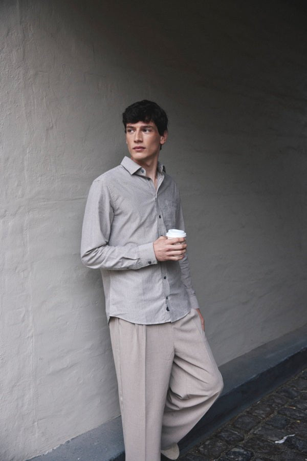 CASUAL FRIDAY - CFANTON LS striped Oxford shirt - 20504872 - Boutique Bubbles