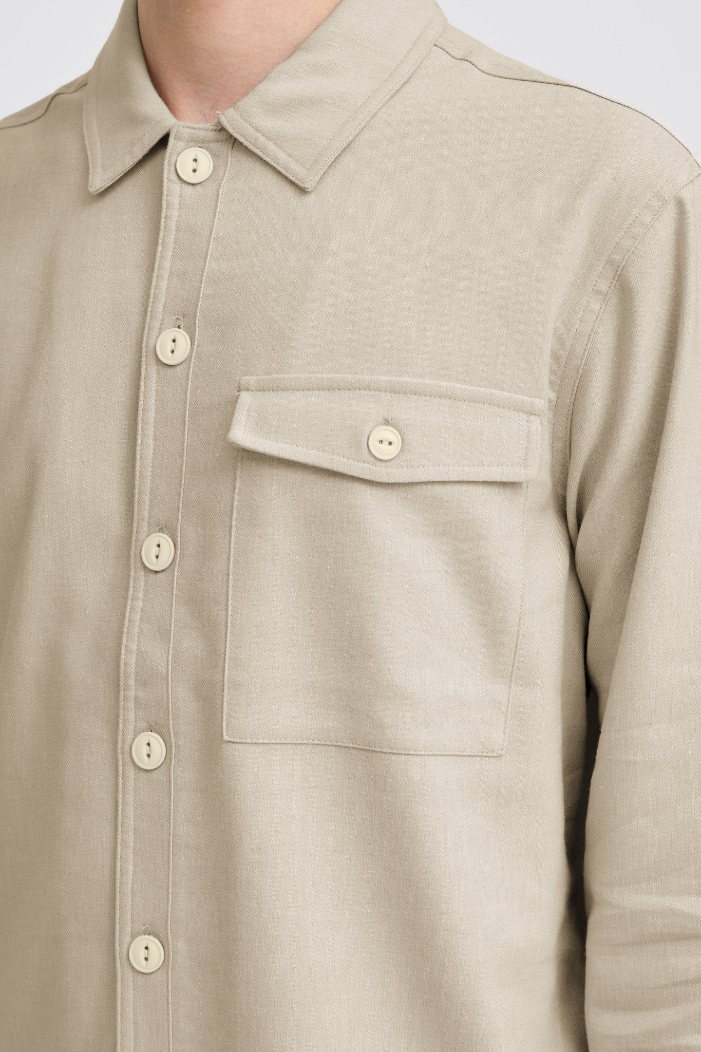 CASUAL FRIDAY - CFBRO 0262 LINEN MIX OVERSHIRT - 20506225 - Boutique Bubbles
