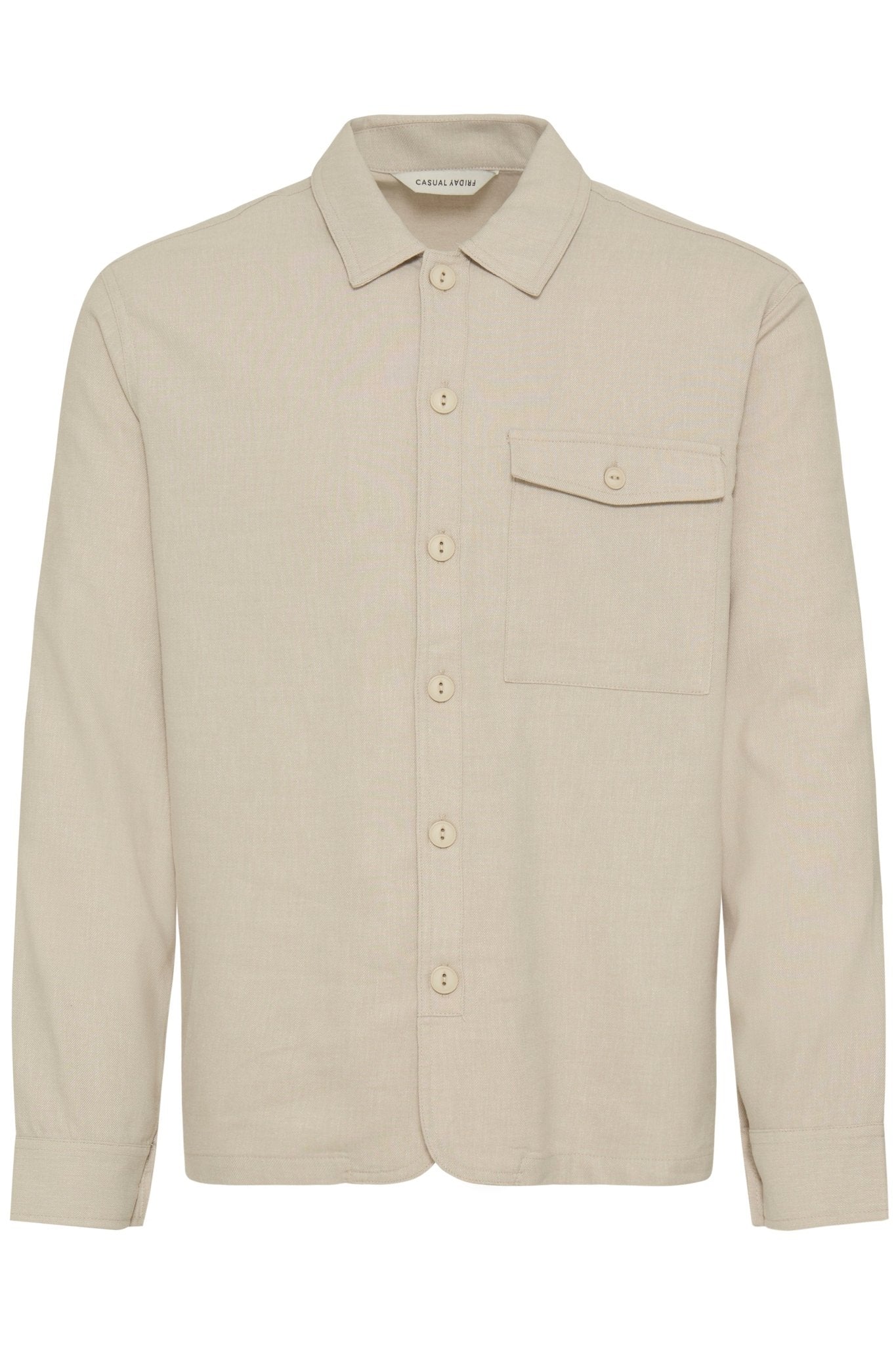 CASUAL FRIDAY - CFBRO 0262 LINEN MIX OVERSHIRT - 20506225 - Boutique Bubbles