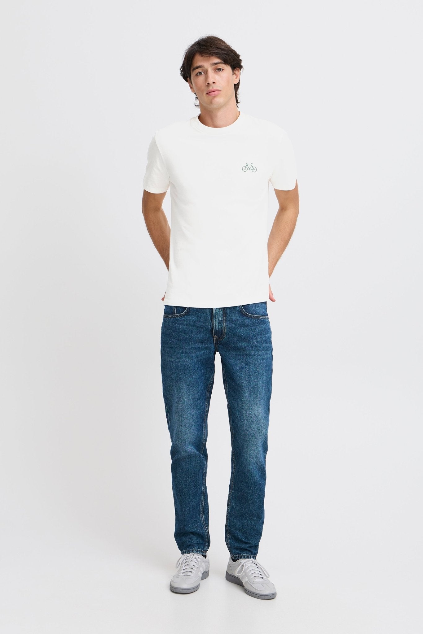 CASUAL FRIDAY - CFETIENNE 0195 tee w/bicycle - 20505410 - Boutique Bubbles