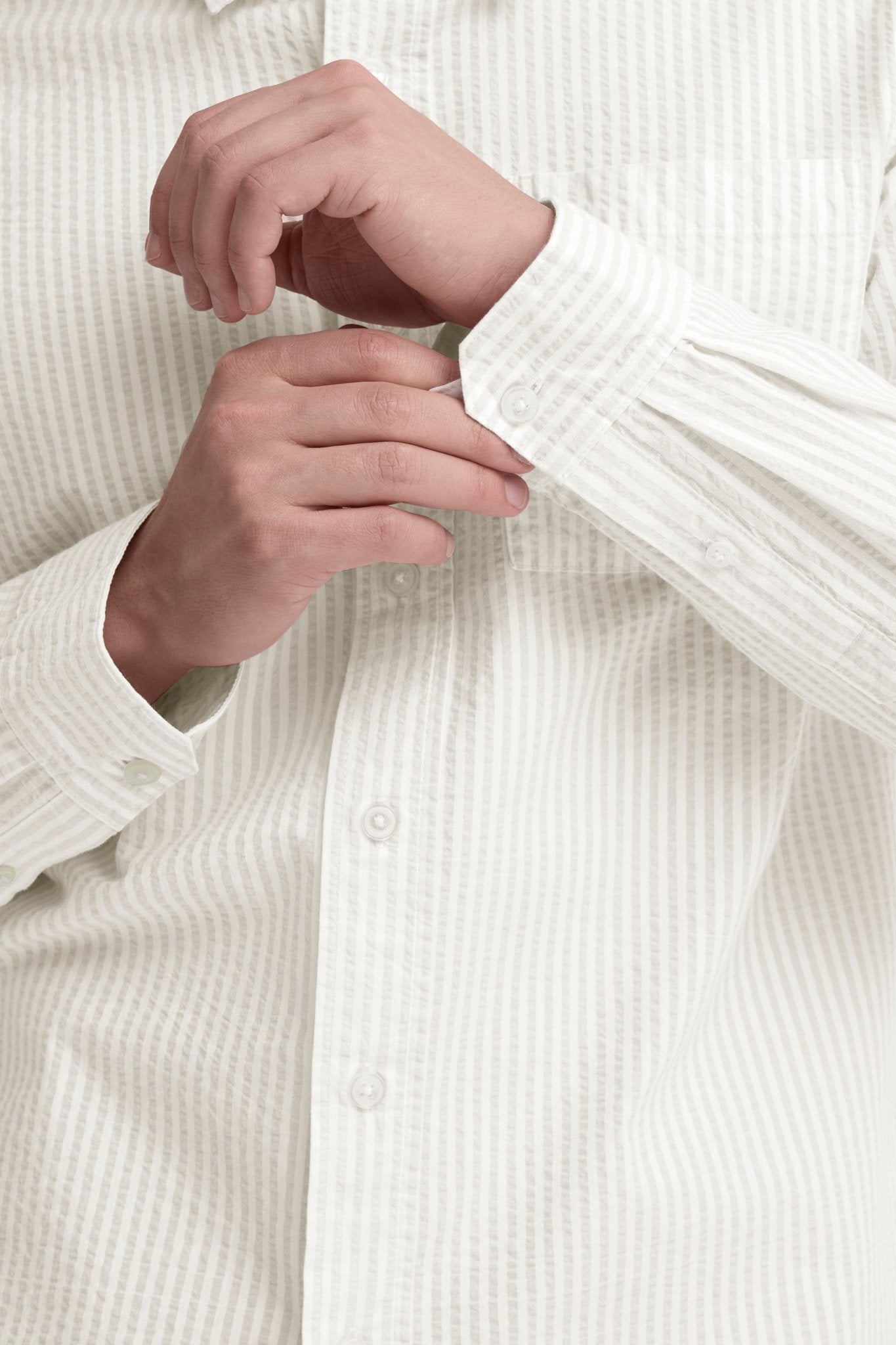 CASUAL FRIDAY - CFJAEVON LS SEERSUCKER SHIRT - 20506254 - Boutique Bubbles