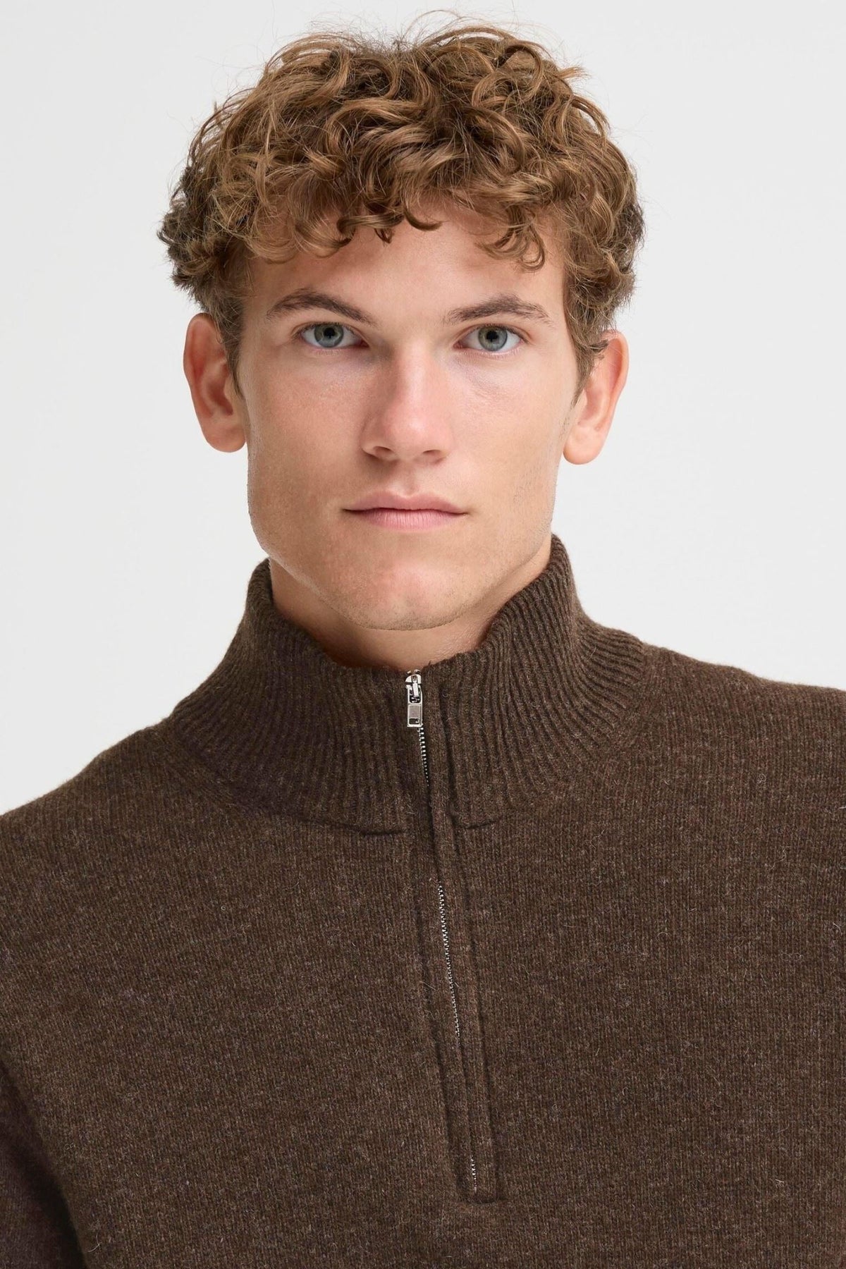 CASUAL FRIDAY - CFKARL HALFZIP LAMBSWOOL KNIT - 20505249 - Boutique Bubbles