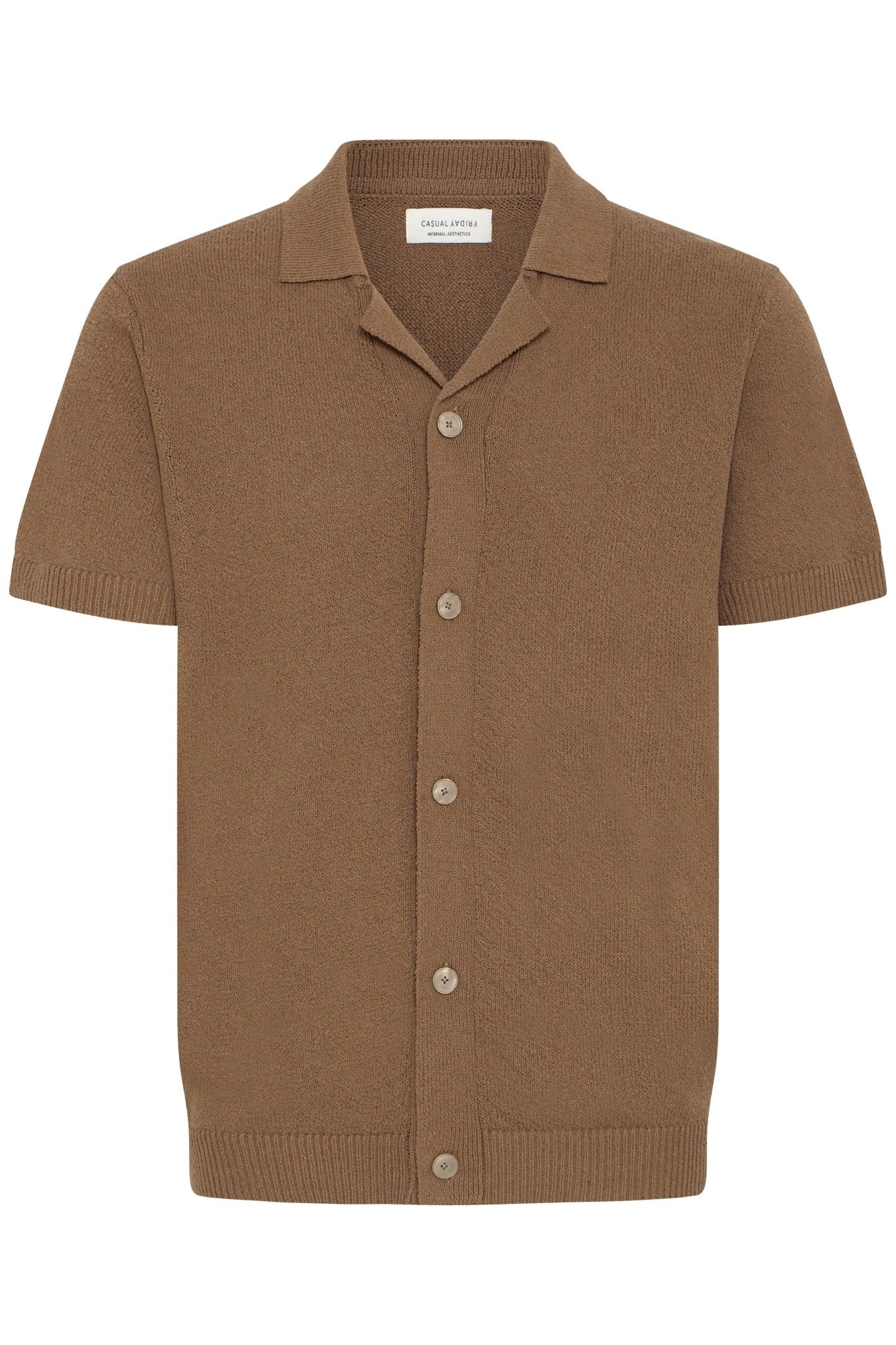 CASUAL FRIDAY - CFLINDHOLM SS RESORT KNIT - 20506174 - Boutique Bubbles