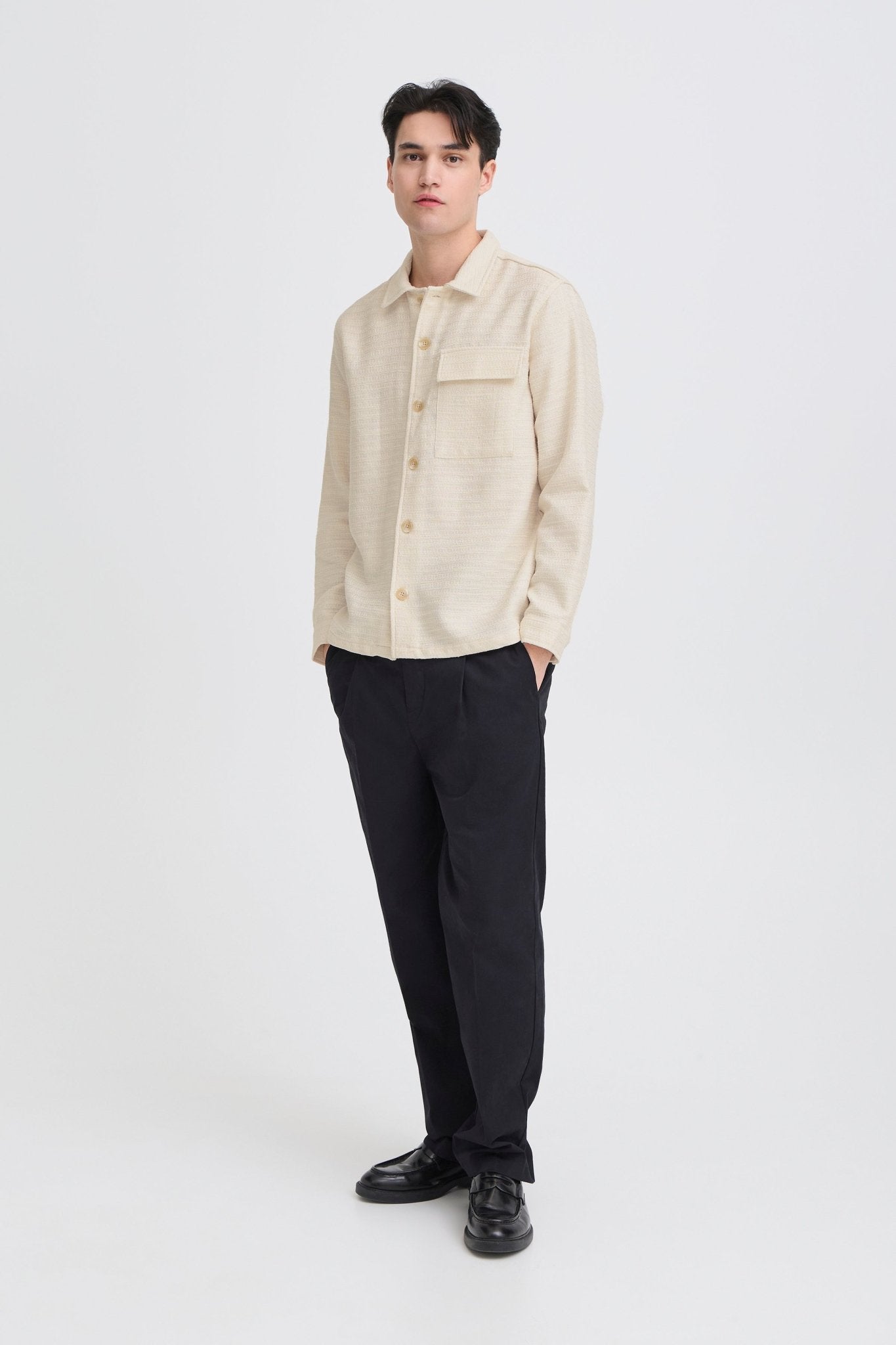 CASUAL FRIDAY - CFMATT STRUCTURED OVERSHIRT - 20506167 - Boutique Bubbles