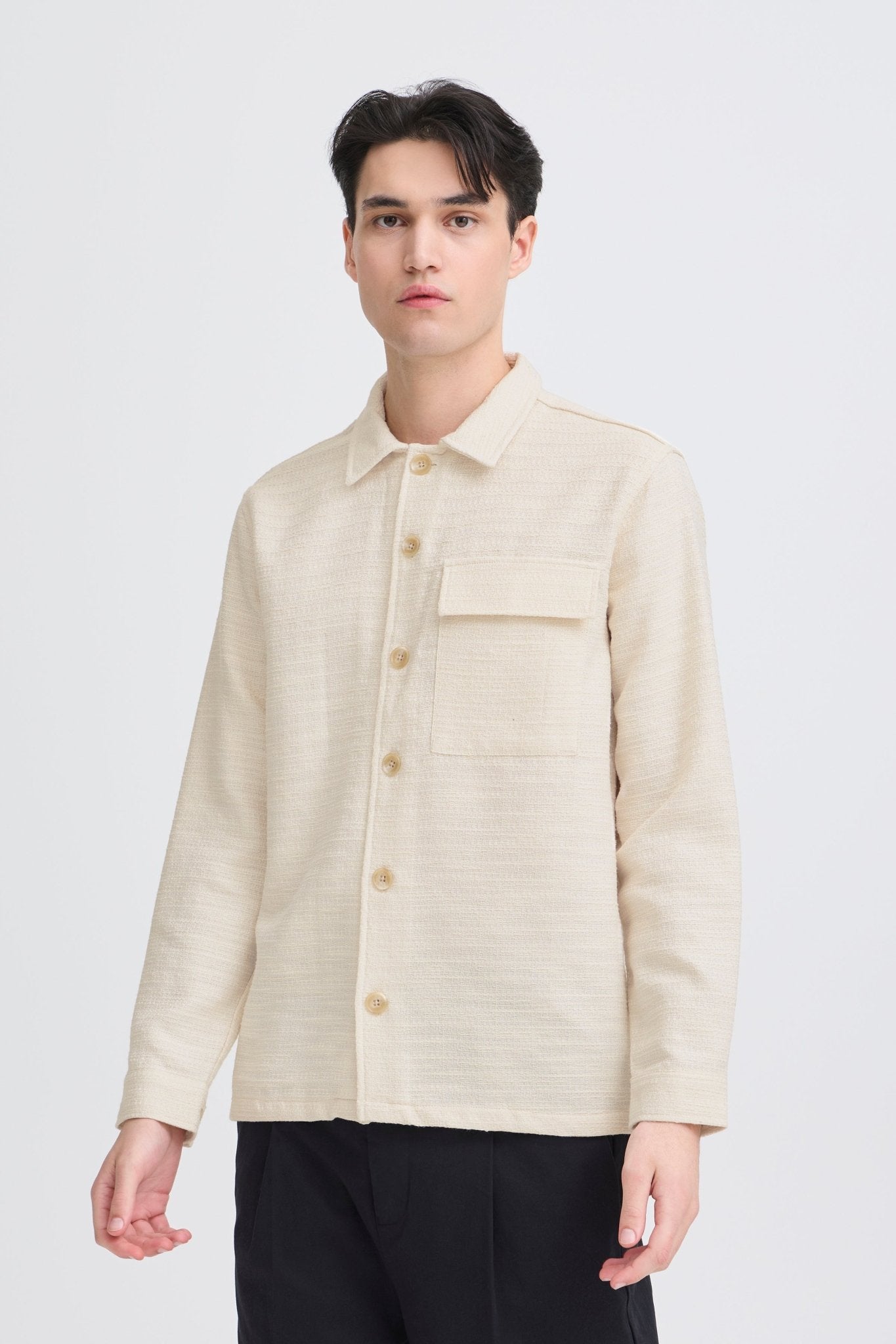 CASUAL FRIDAY - CFMATT STRUCTURED OVERSHIRT - 20506167 - Boutique Bubbles