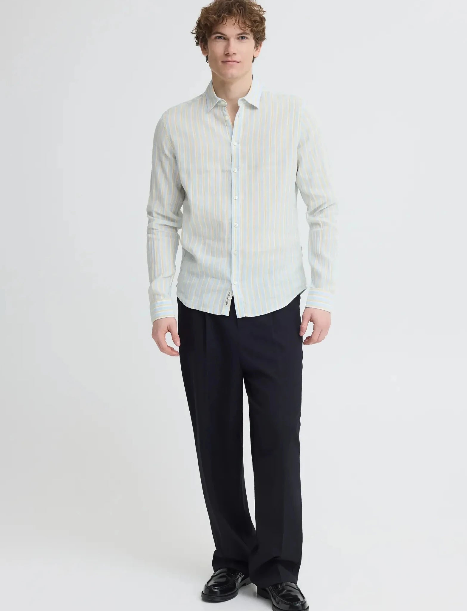 CASUAL FRIDAY - CFRISSA LS STRIPED LINEN - 20506257 - Boutique Bubbles
