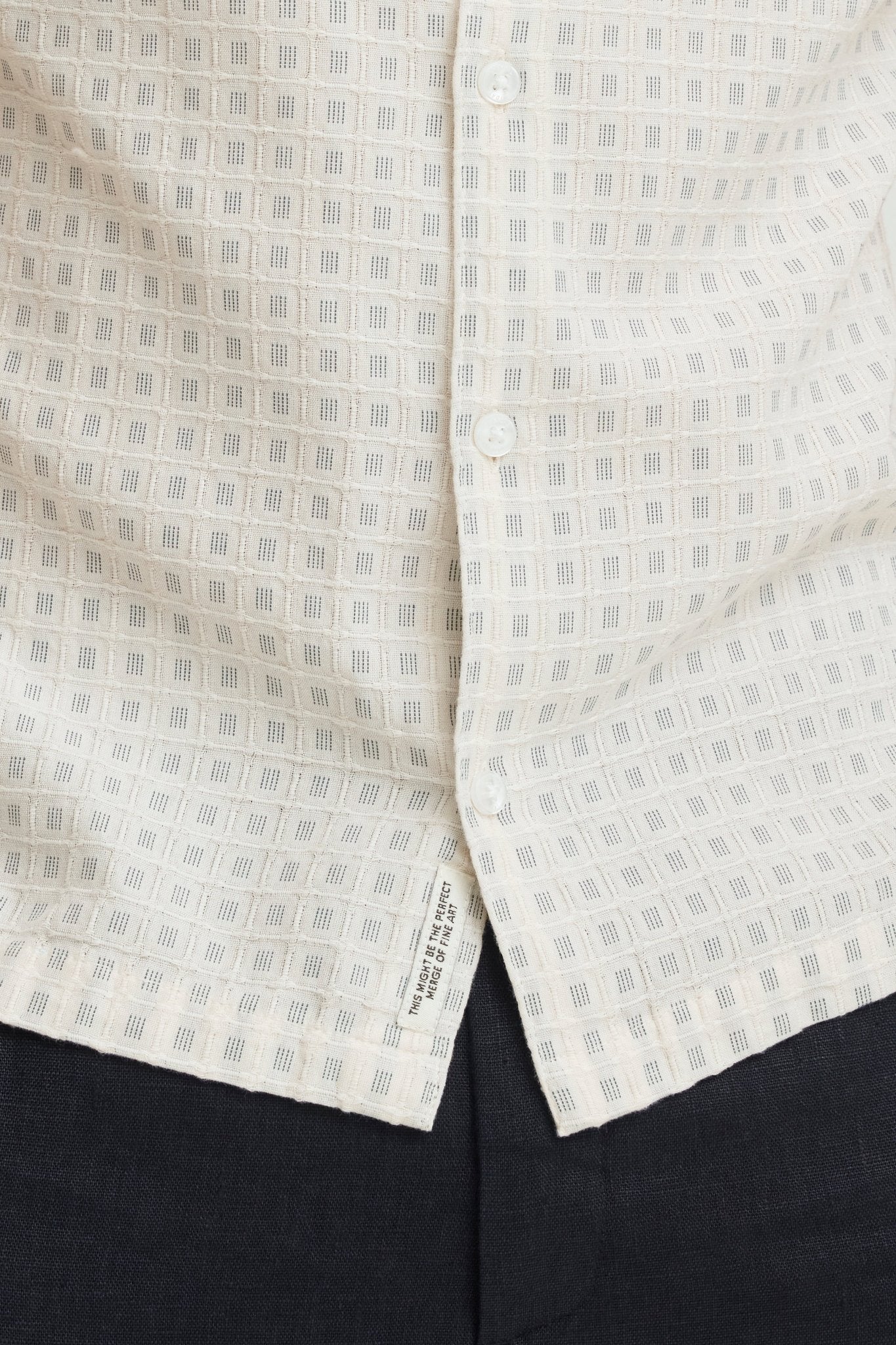 CASUAL FRIDAY - CFSTAI SS DOBBY CHECKED SHIRT - 20506250 - Boutique Bubbles