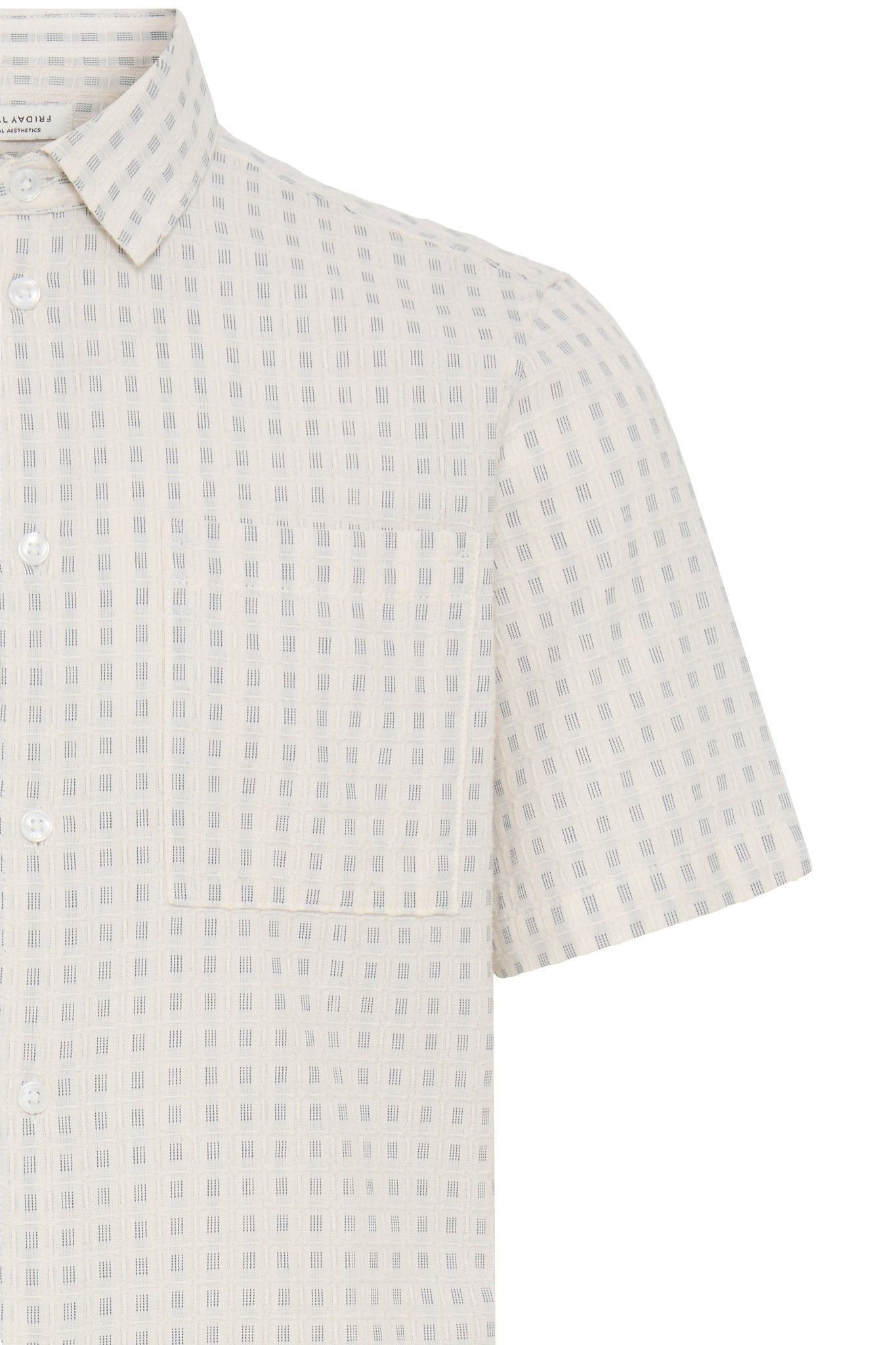 CASUAL FRIDAY - CFSTAI SS DOBBY CHECKED SHIRT - 20506250 - Boutique Bubbles