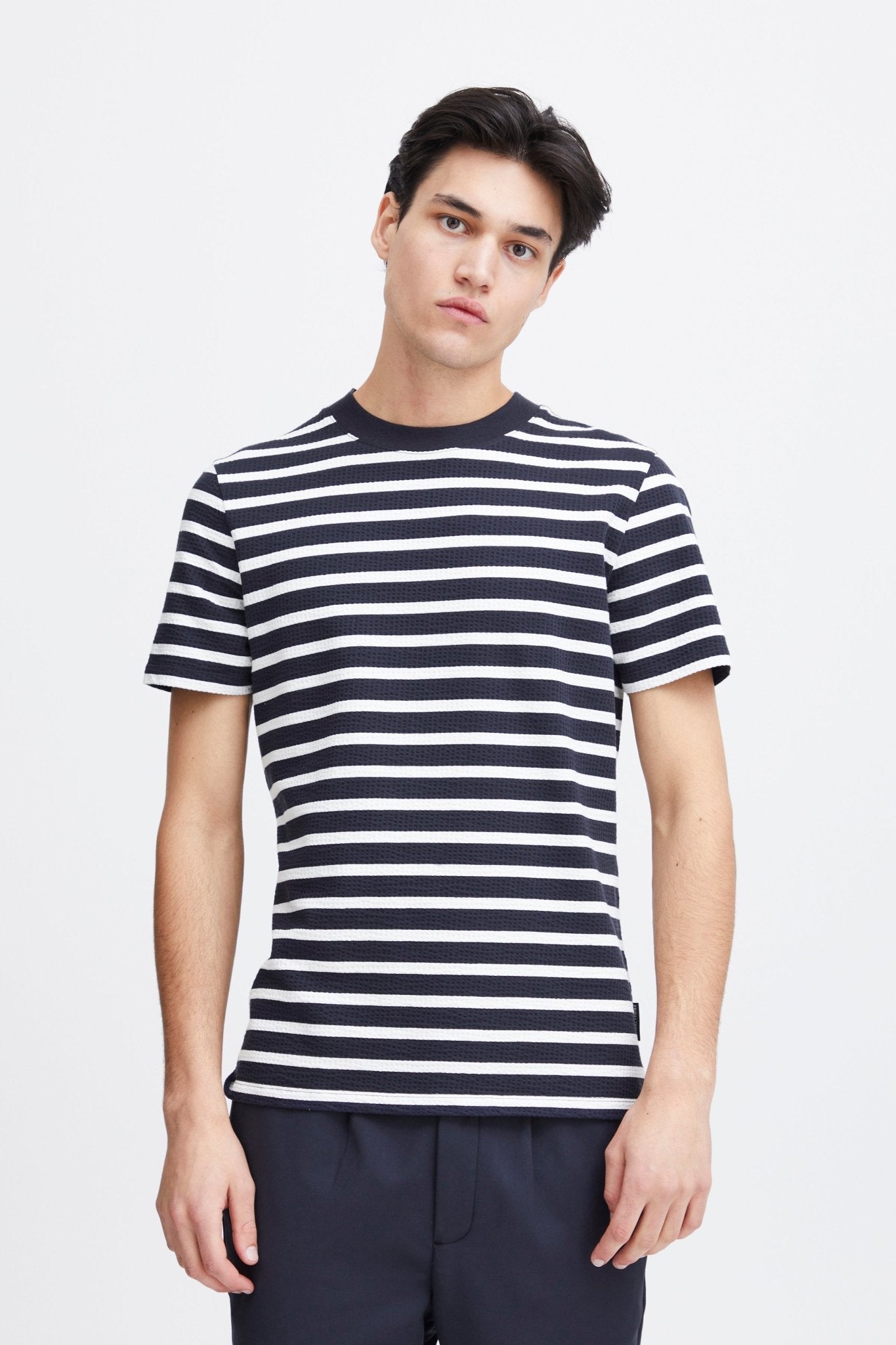 CASUAL FRIDAY - CFTHOR structured striped tee - 20505009 - Boutique Bubbles