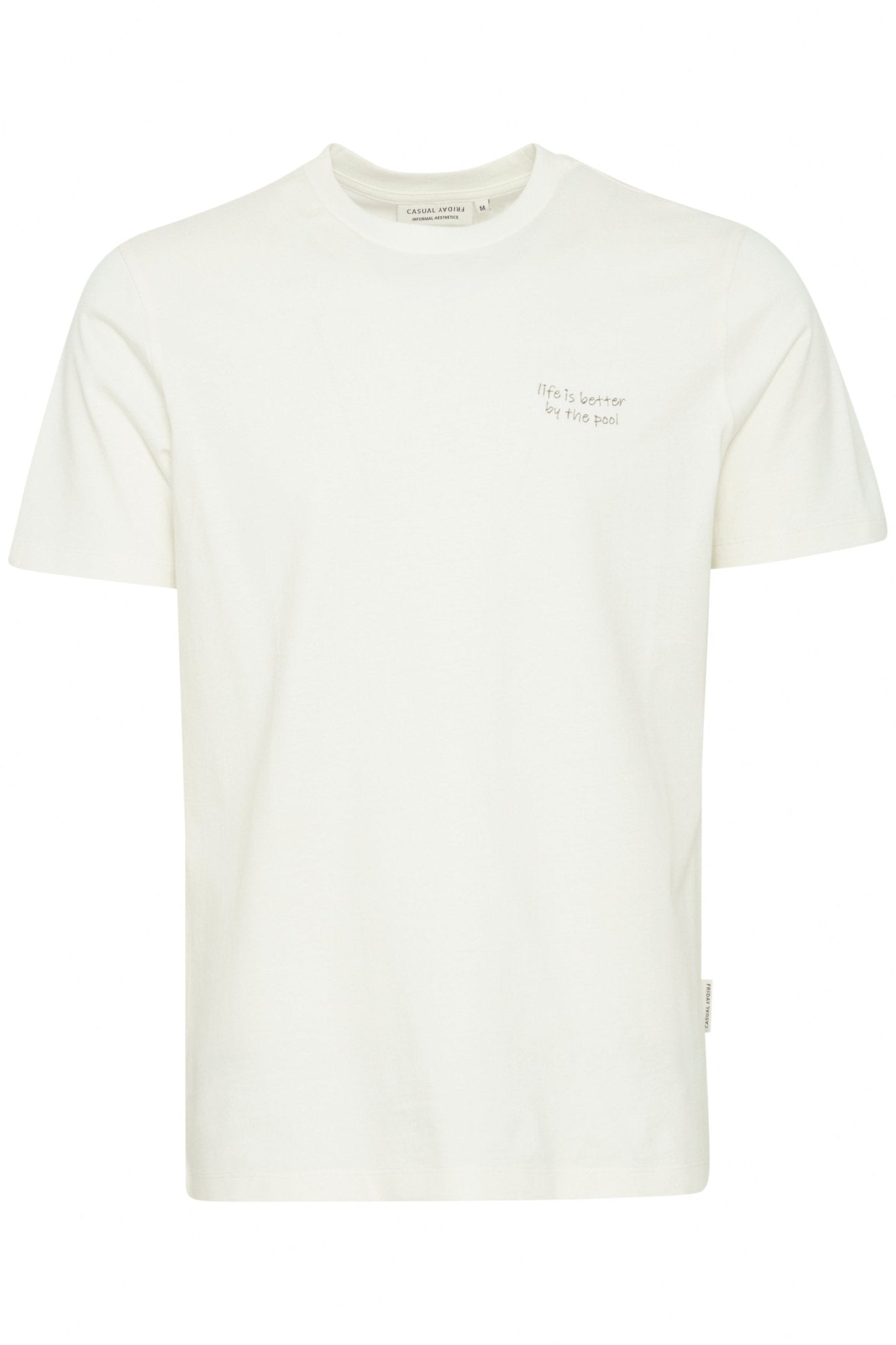 CASUAL FRIDAY - CFTHOR tee with chest embroidery - 20505098 - Boutique Bubbles