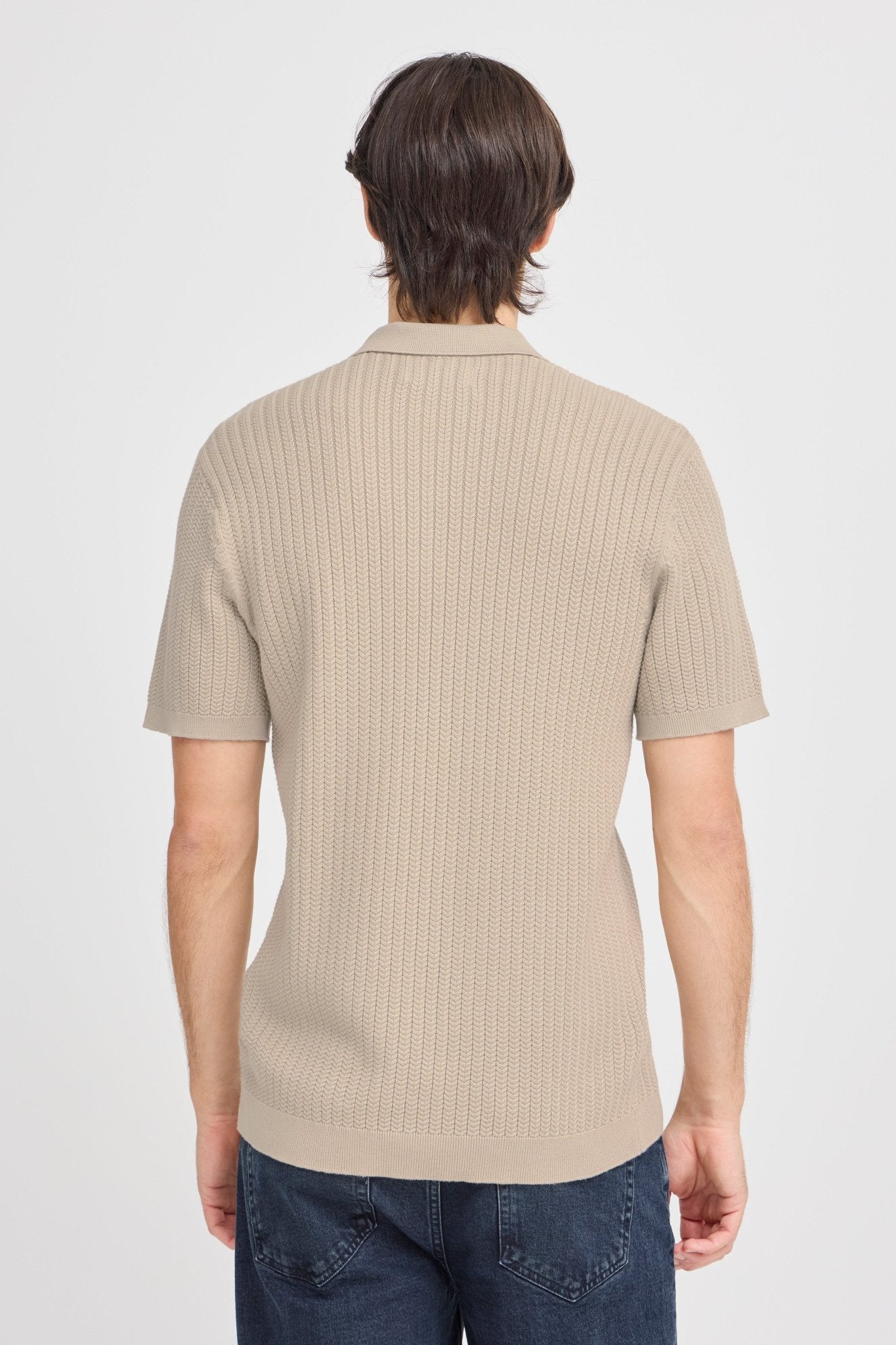 CASUAL FRIDAY - KARL structured knit polo - 20505091 - Boutique Bubbles