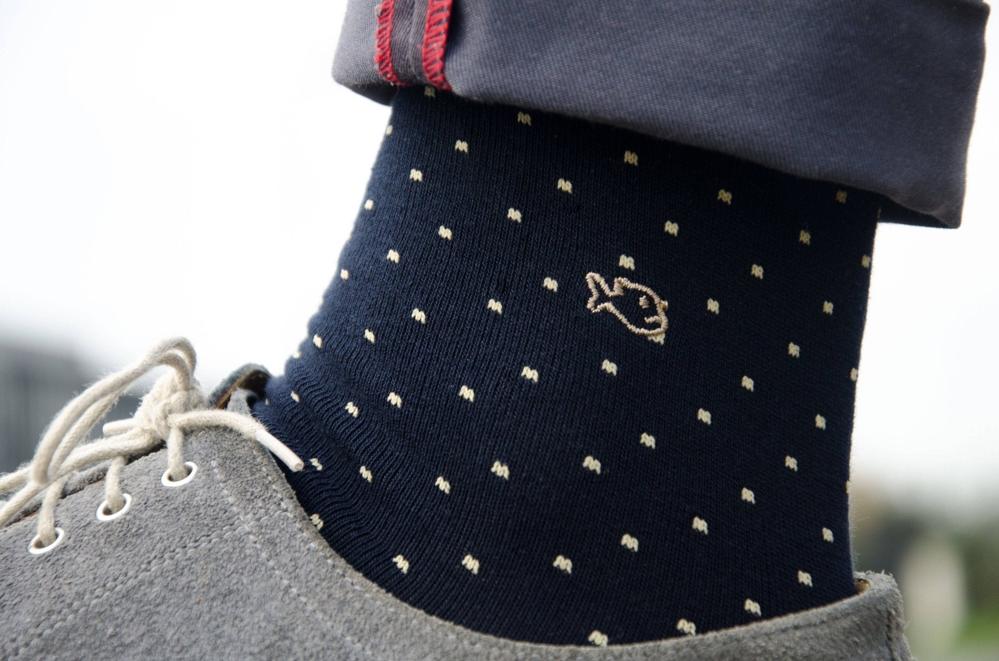 Combed Cotton Square Socks - Beige - Boutique Bubbles