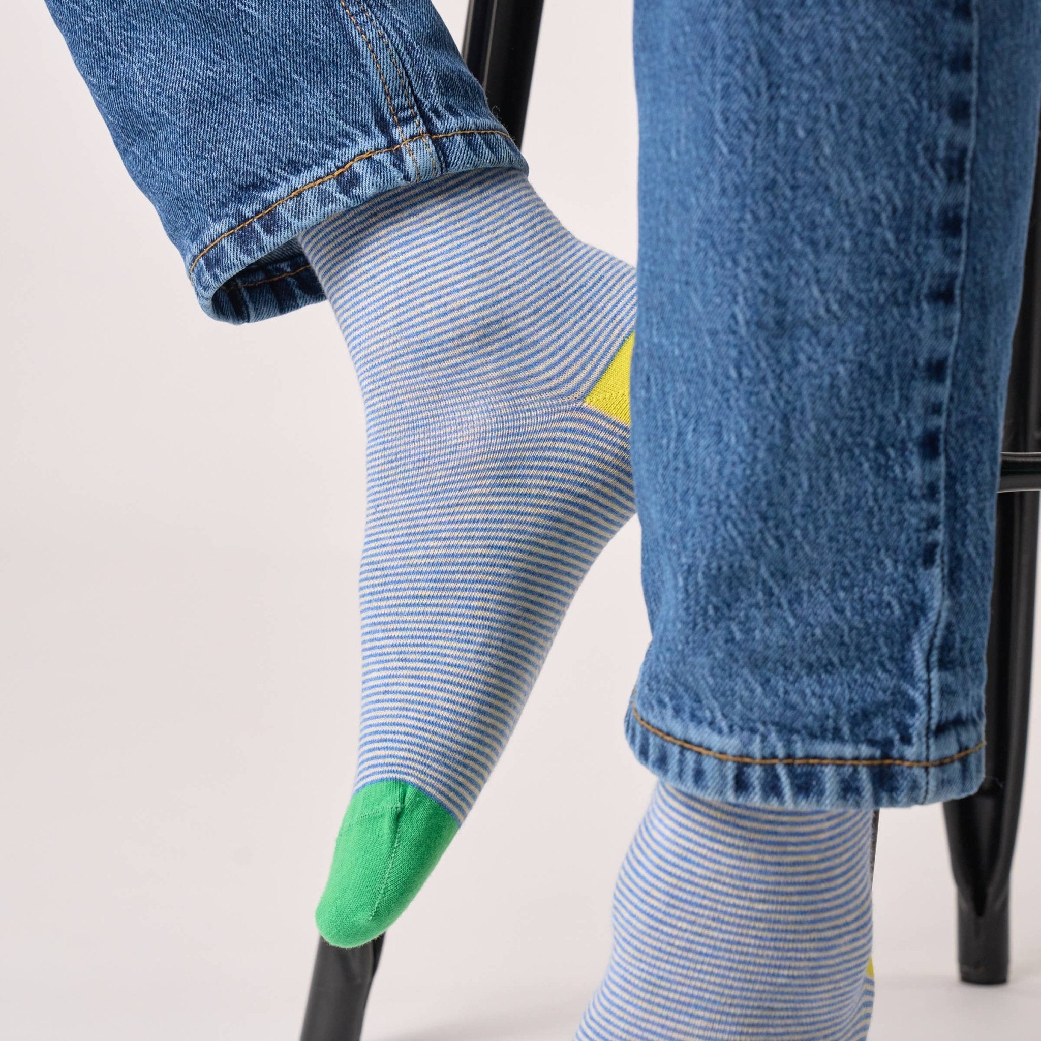 Combed cotton striped socks - Seaside - Boutique Bubbles