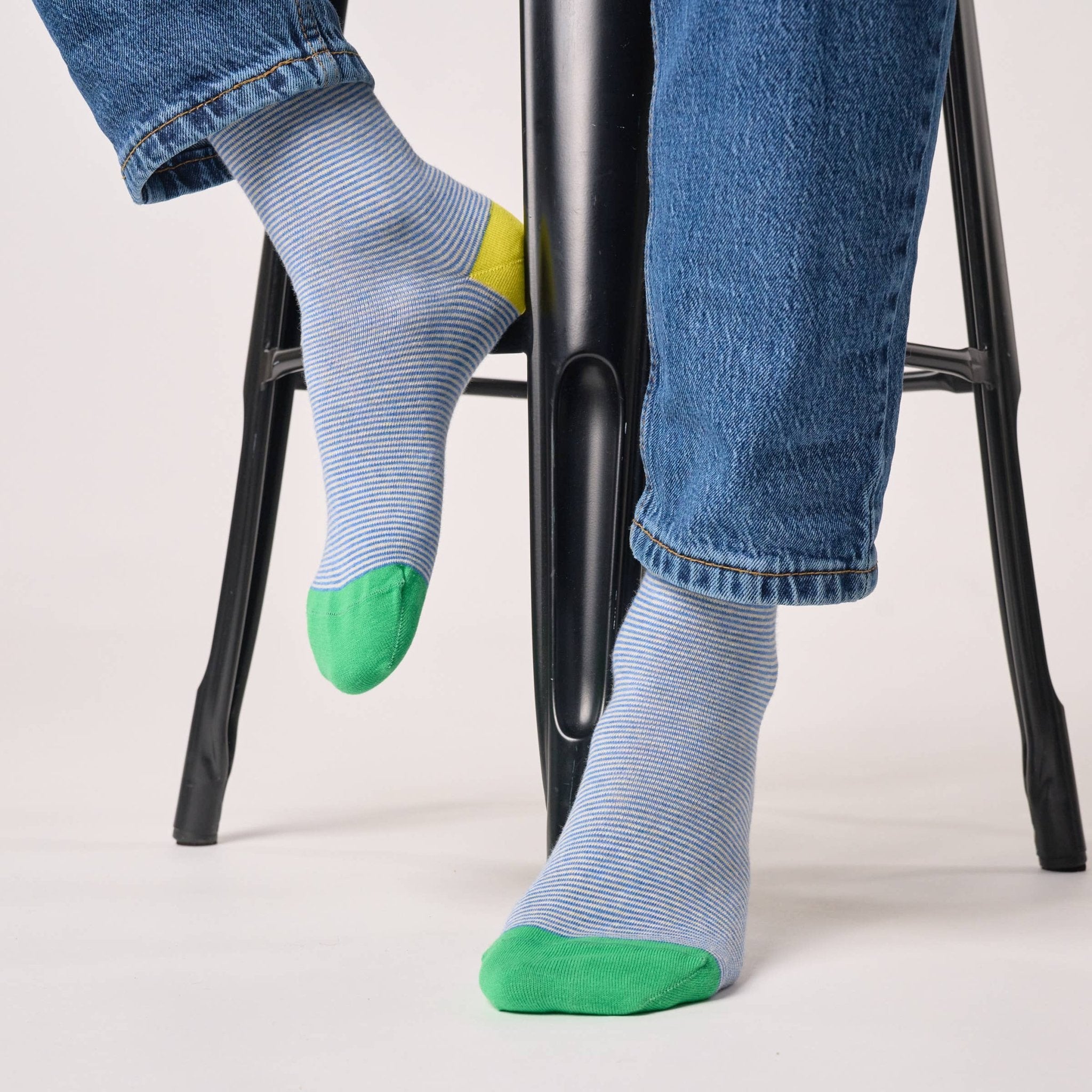 Combed cotton striped socks - Seaside - Boutique Bubbles