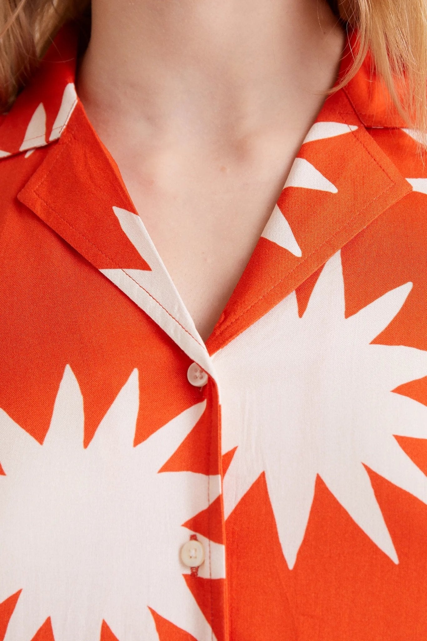 COMPANIA FANTASTICA - Big Sun print short dress - 52C/44112 - Boutique Bubbles