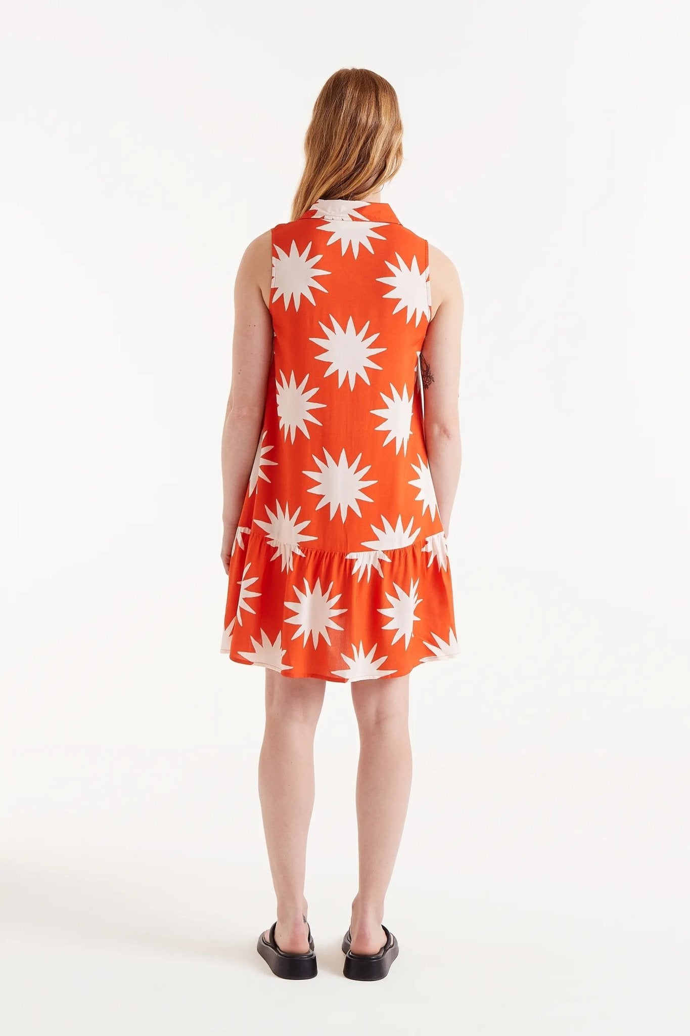 COMPANIA FANTASTICA - Big Sun print short dress - 52C/44112 - Boutique Bubbles