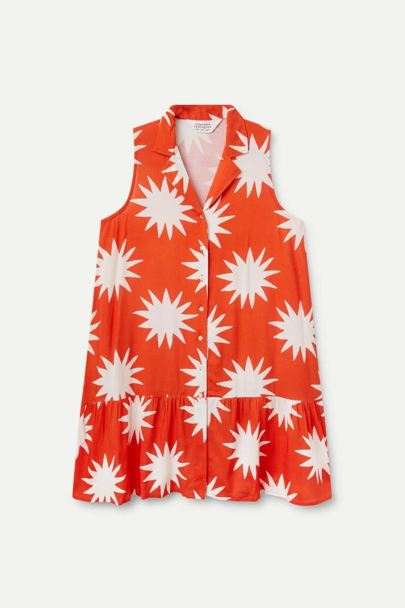 COMPANIA FANTASTICA - Big Sun print short dress - 52C/44112 - Boutique Bubbles