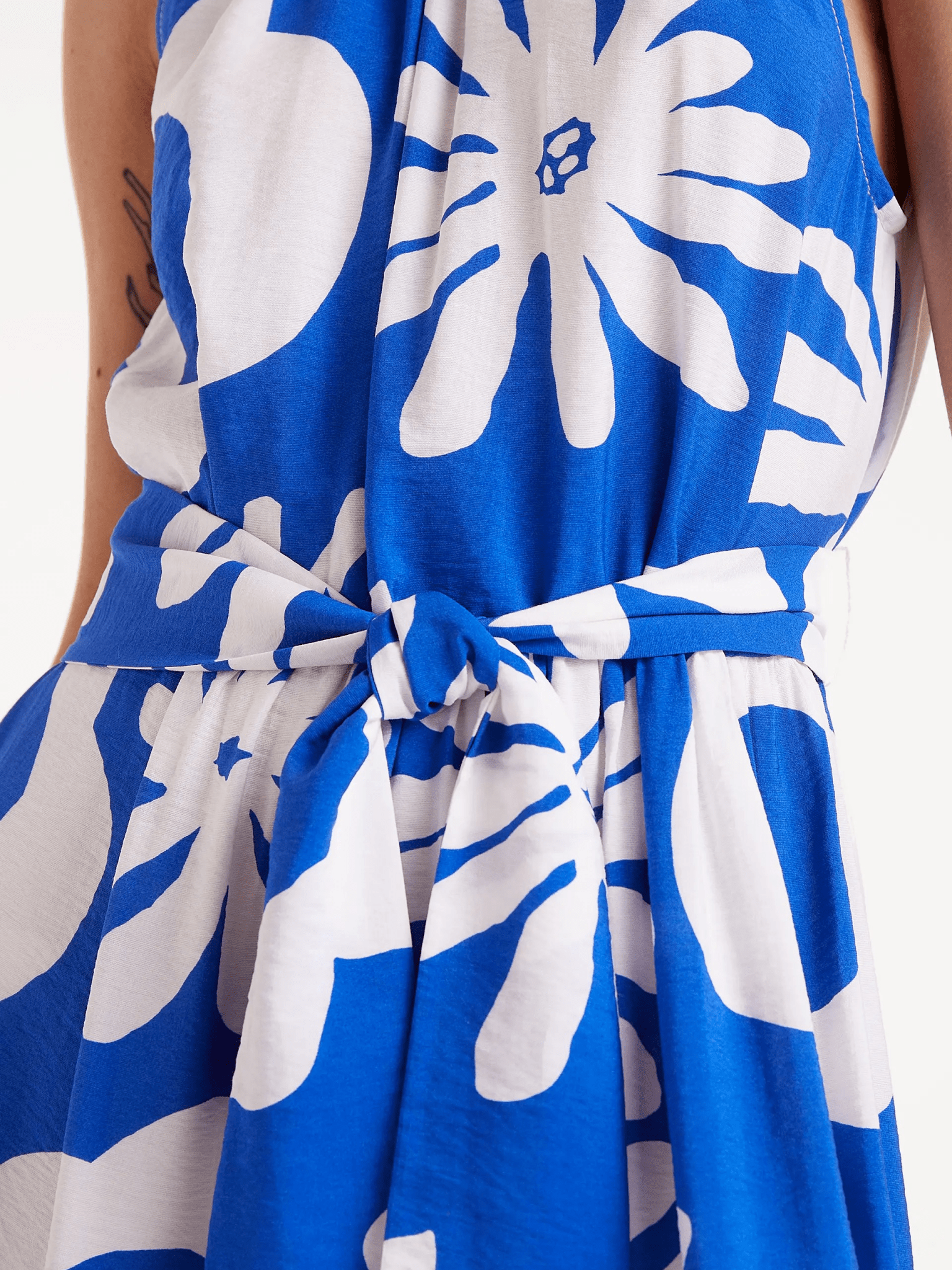 COMPANIA FANTASTICA - Bluet Blue Floral Long Dress - 52C/12109 - Boutique Bubbles
