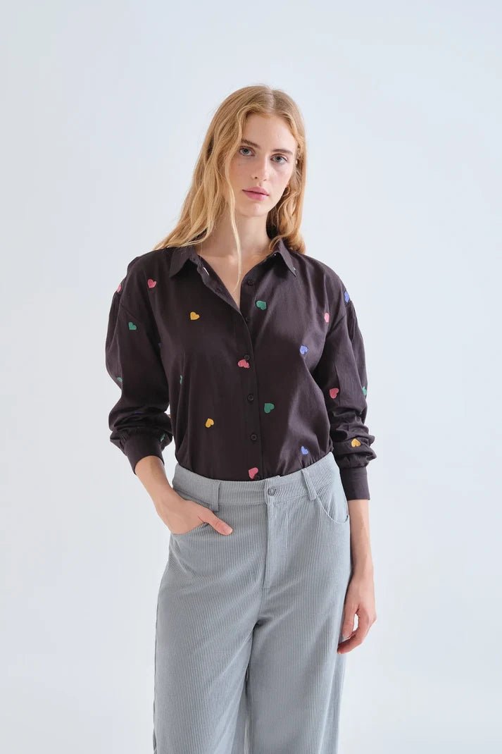 COMPANIA FANTASTICA - Candy Embro Shirt - 63C/43013 - Boutique Bubbles