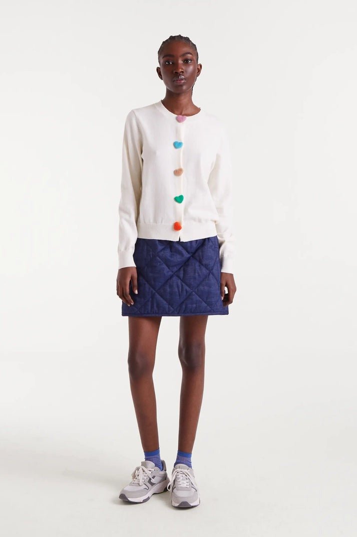 COMPANIA FANTASTICA - Cardigan Hearts Buttons - 53C/10320 - Boutique Bubbles